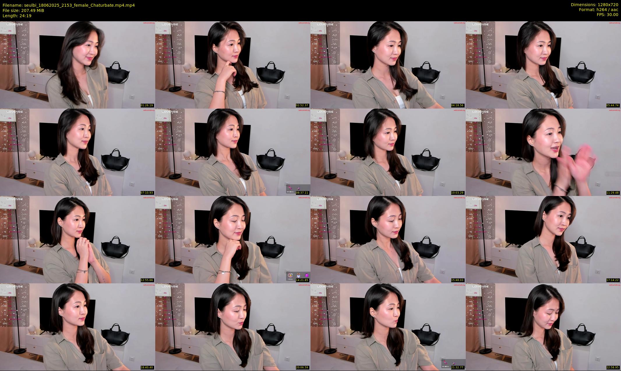 seulbi — 25 minute Chaturbate female cam show recording, 720p, Jun 18, 2025