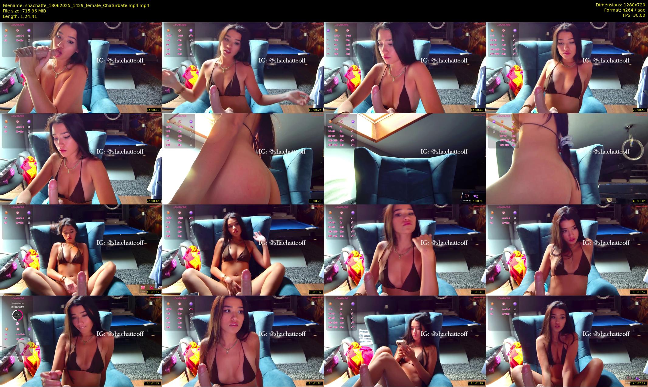 shachatte — 85 minute Chaturbate couple cam show recording, 720p, Jun 18, 2025