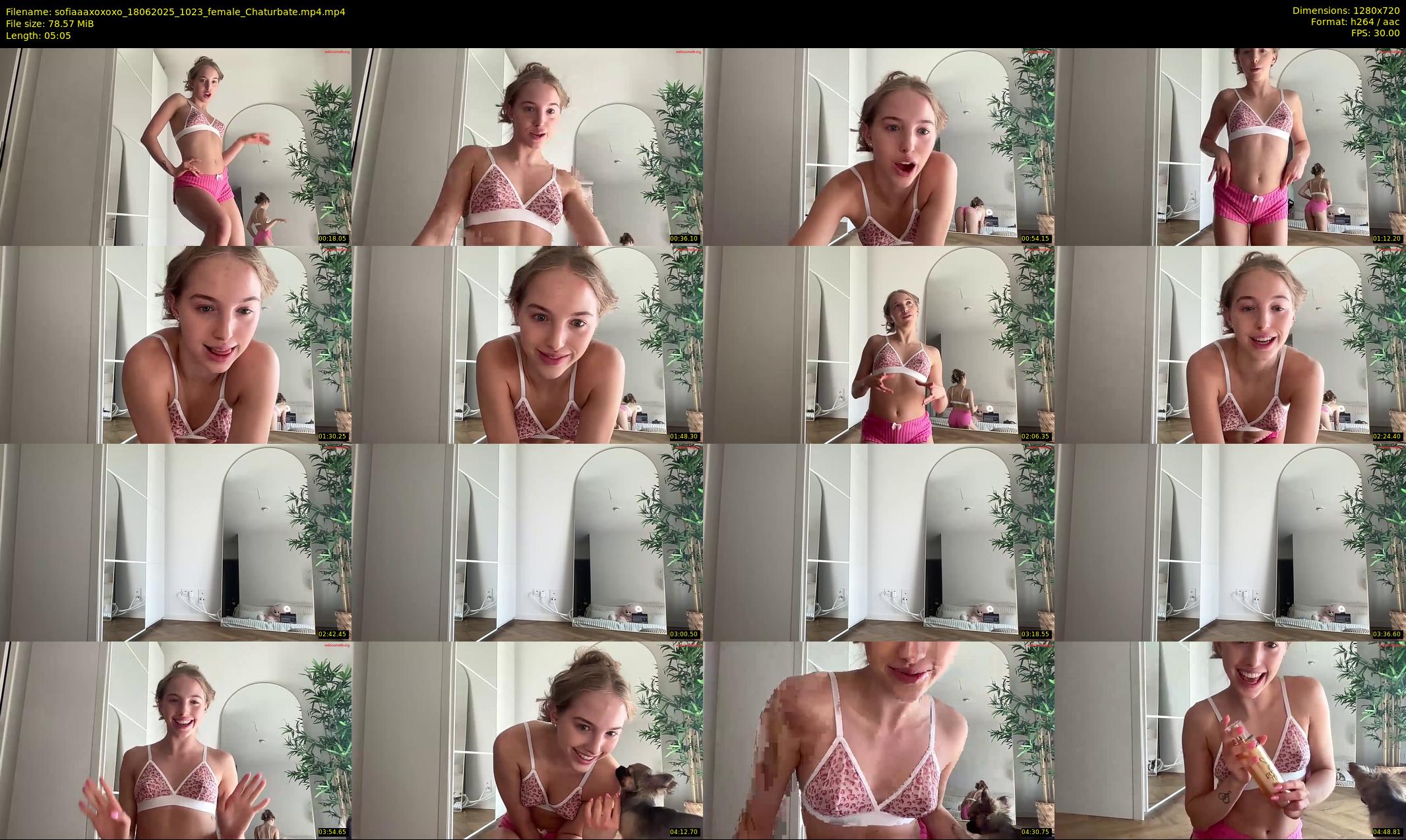 sofiaaaxoxoxo — 6 minute Chaturbate female cam show recording, 720p, Jun 18, 2025