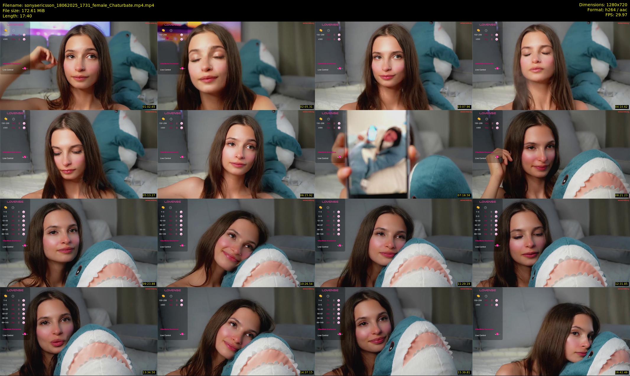sonyaericsson — 18 minute Chaturbate female cam show recording, 720p, Jun 18, 2025