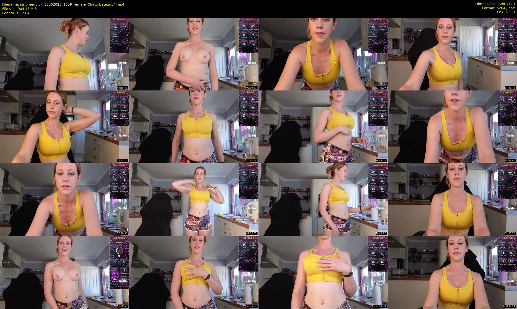 stripmequick — 73 minute Chaturbate female cam show recording, 720p, Jun 18, 2025