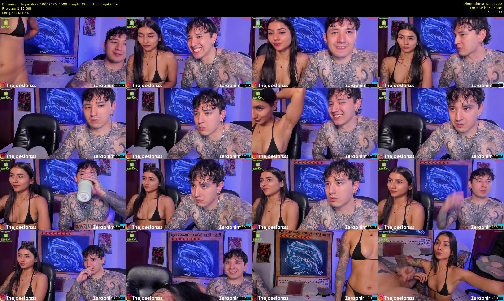 thejoestars — 85 minute Chaturbate couple cam show recording, 720p, Jun 18, 2025