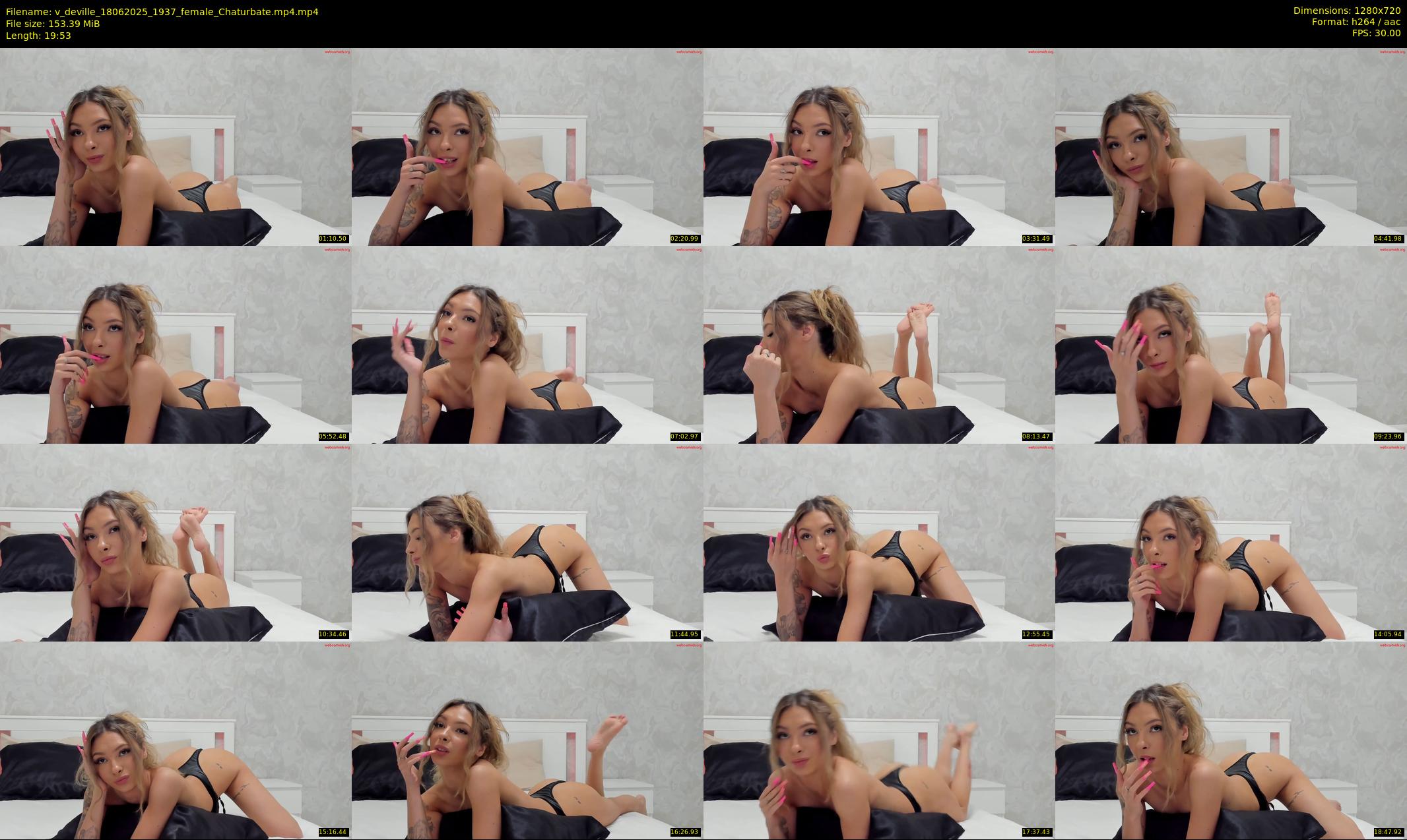 v_deville — 20 minute Chaturbate female cam show recording, 720p, Jun 18, 2025