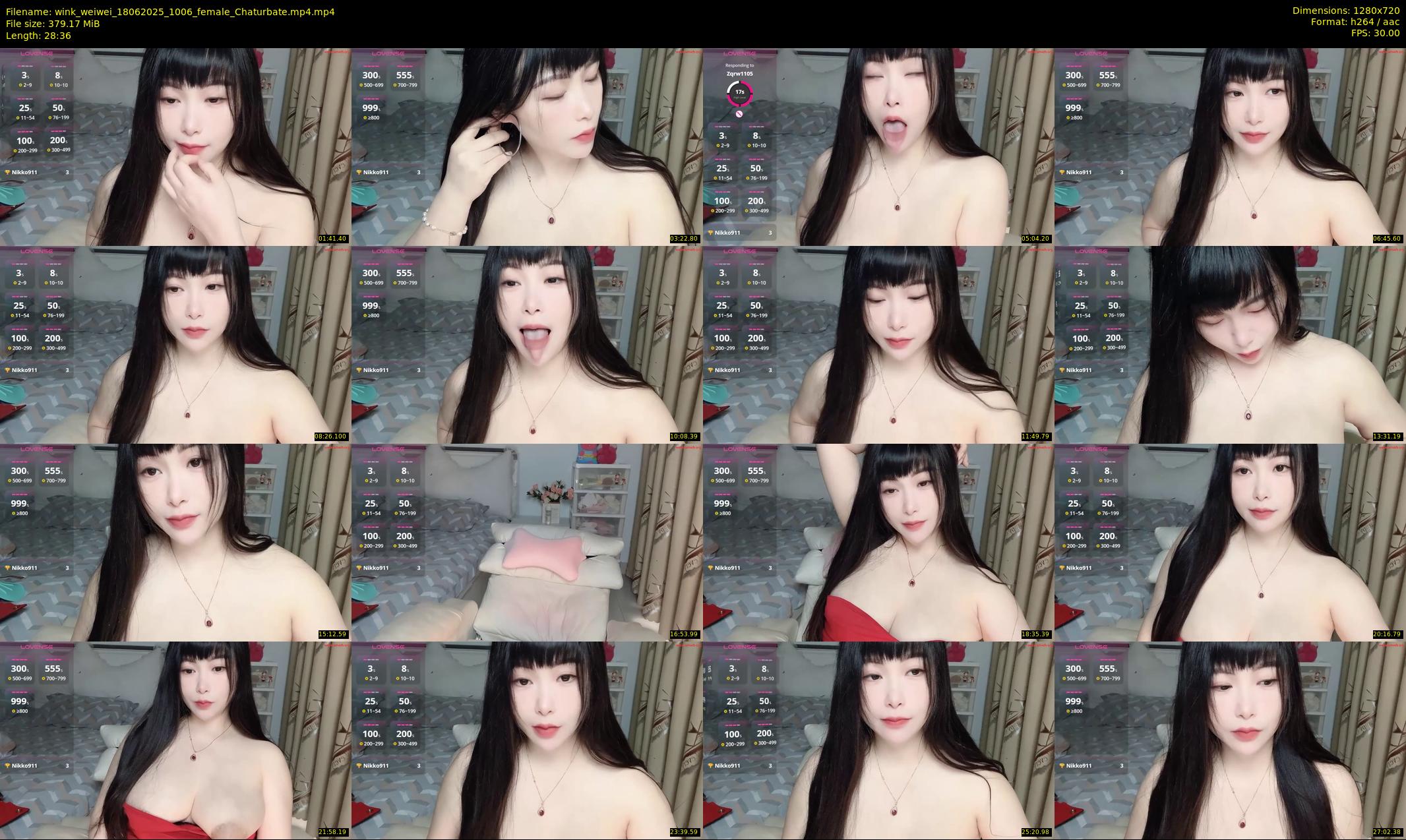 wink_weiwei — 29 minute Chaturbate female cam show recording, 720p, Jun 18, 2025