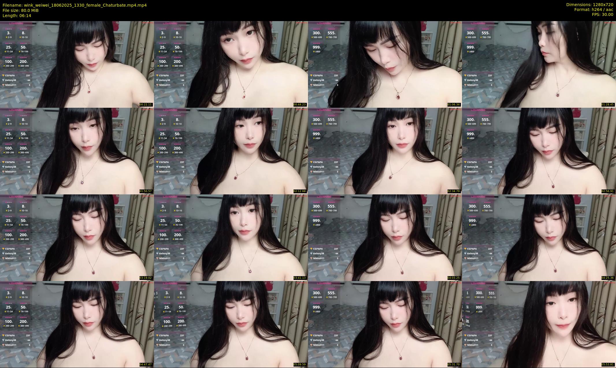 wink_weiwei — 7 minute Chaturbate female cam show recording, 720p, Jun 18, 2025