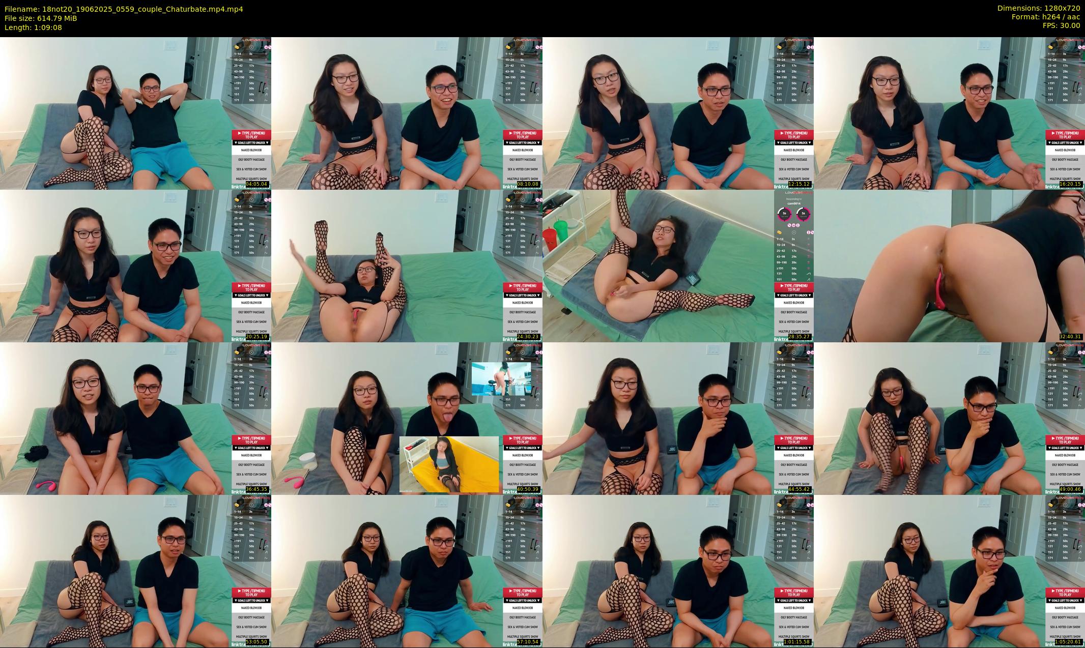 18not20 — 70 minute Chaturbate couple cam show recording, 720p, Jun 19, 2025