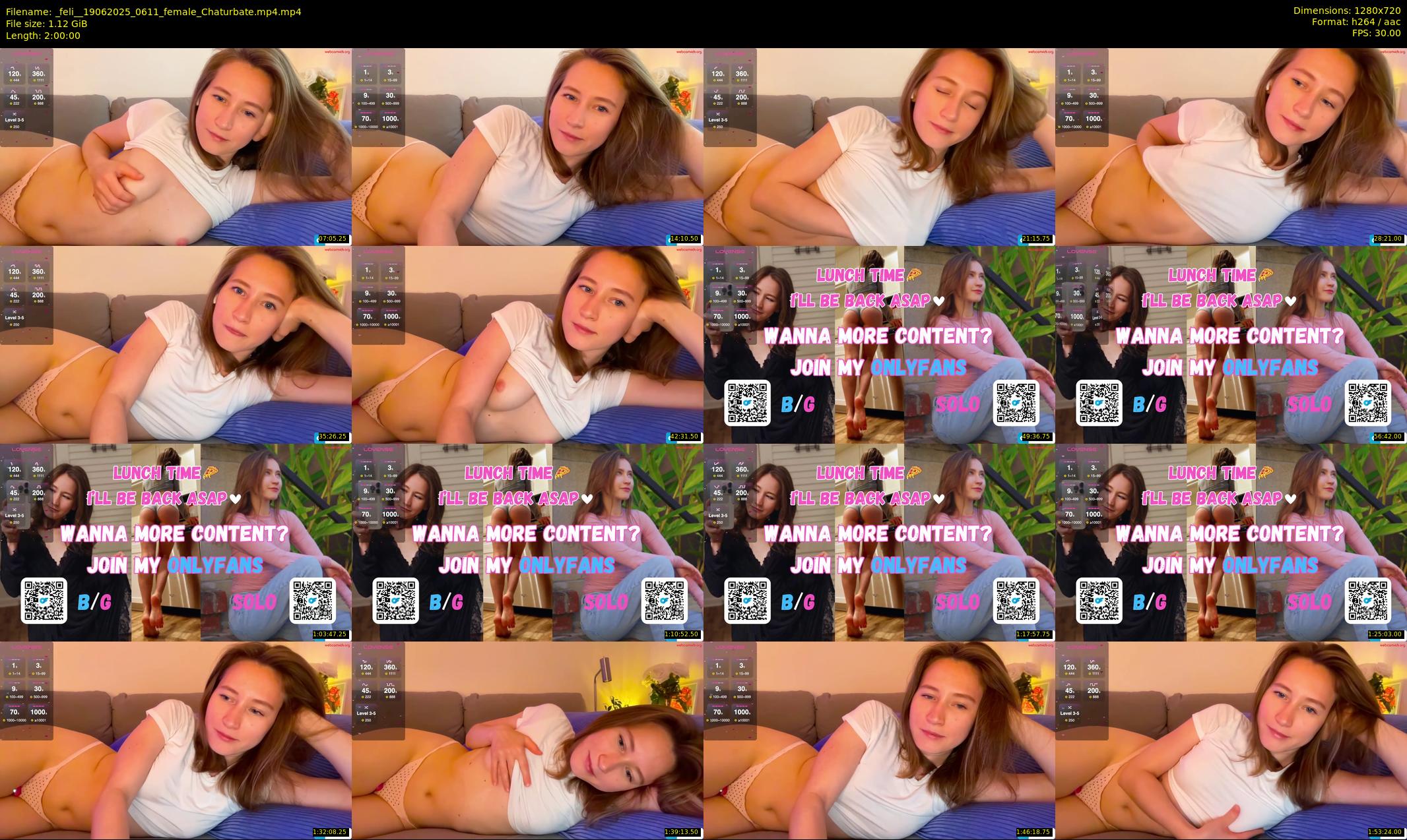 _feli_ — 120 minute Chaturbate female cam show recording, 720p, Jun 19, 2025