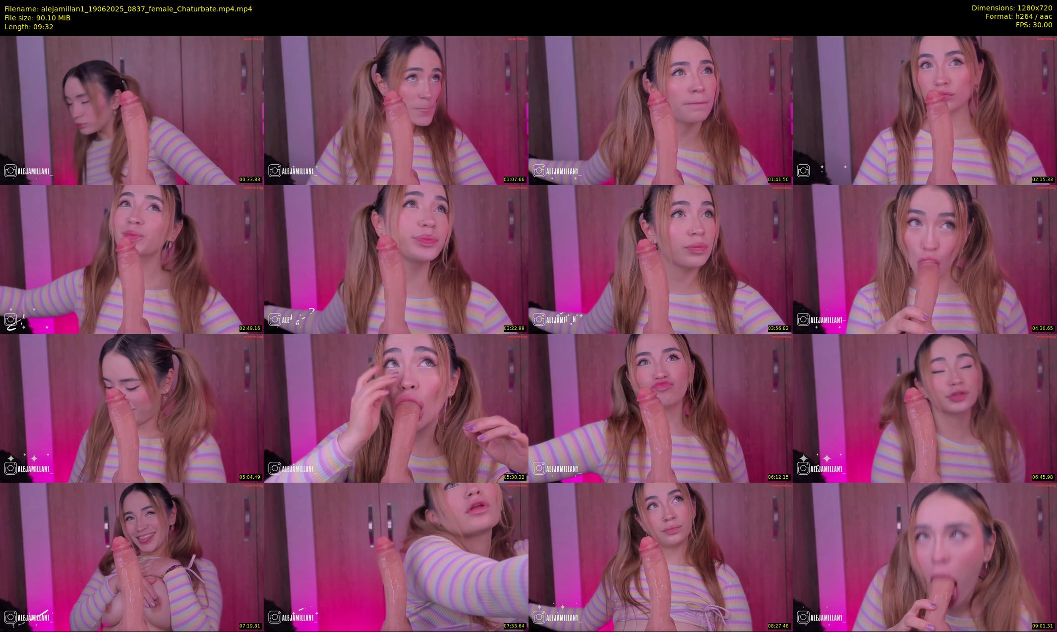 alejamillan1 — 10 minute Chaturbate female cam show recording, 720p, Jun 19, 2025