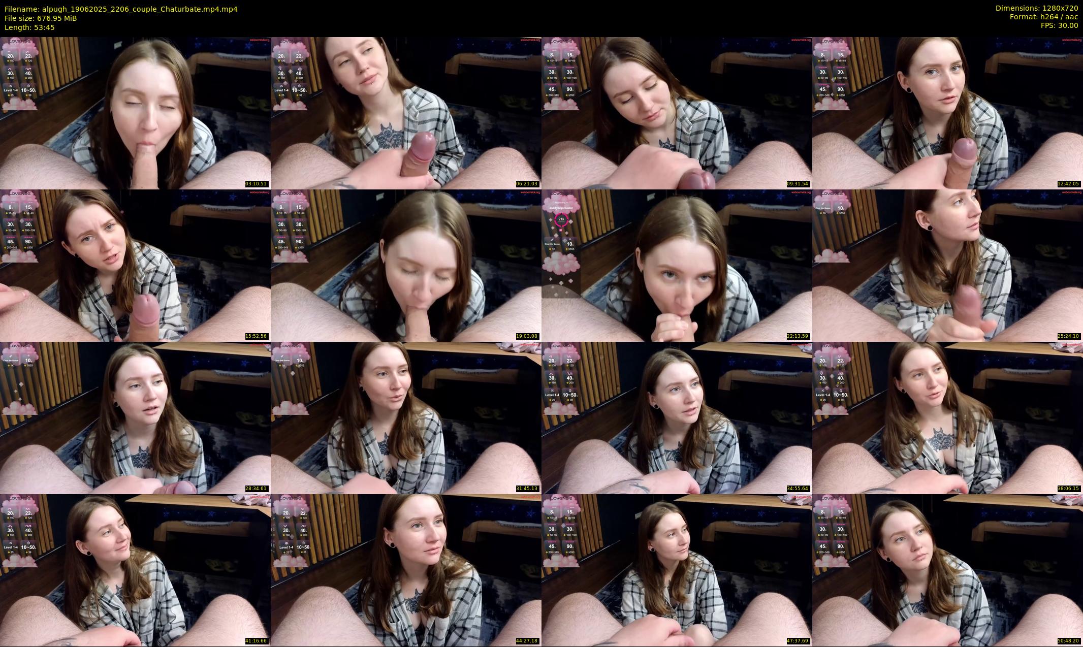 alpugh — 54 minute Chaturbate couple cam show recording, 720p, Jun 19, 2025