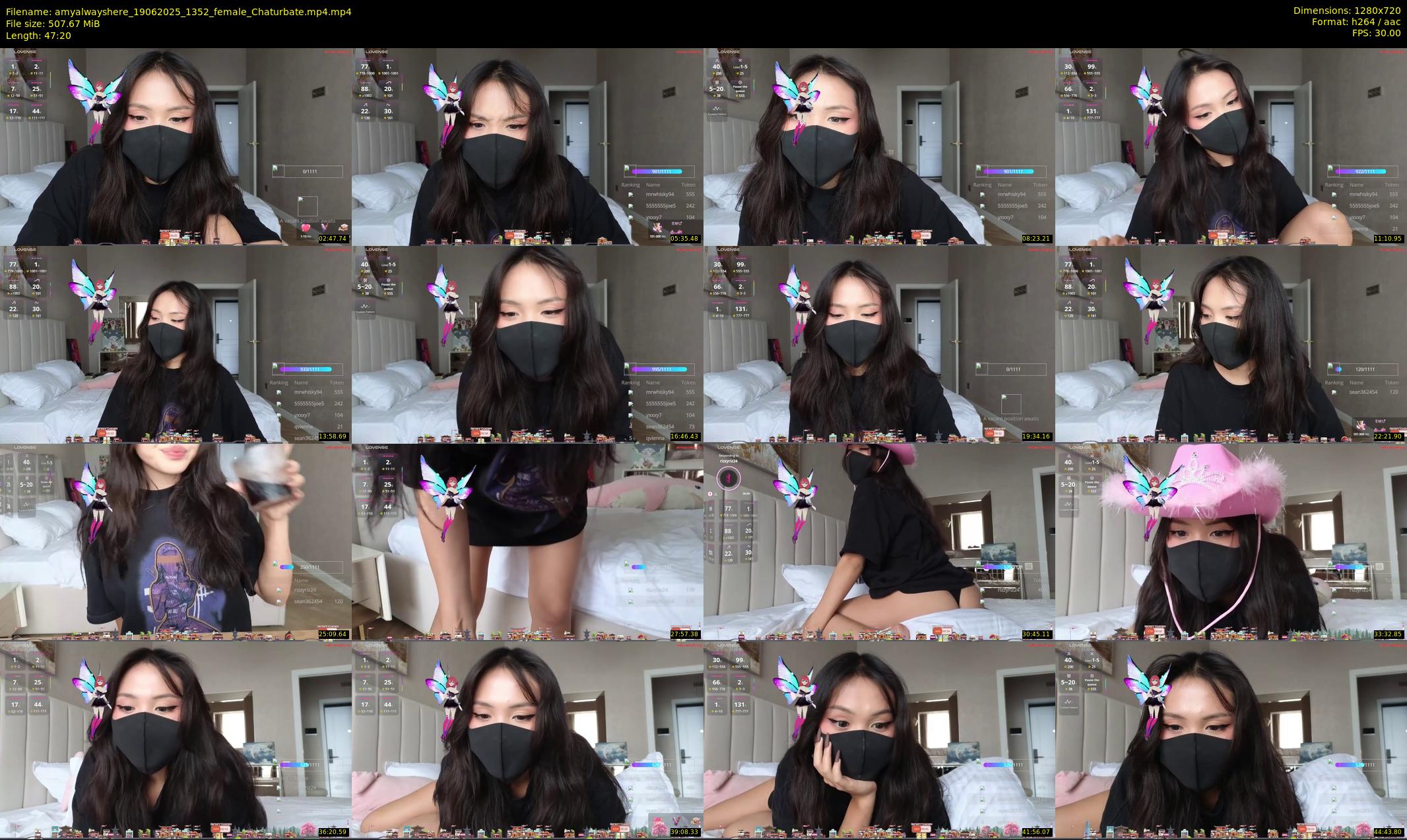 amyalwayshere — 48 minute Chaturbate female cam show recording, 720p, Jun 19, 2025