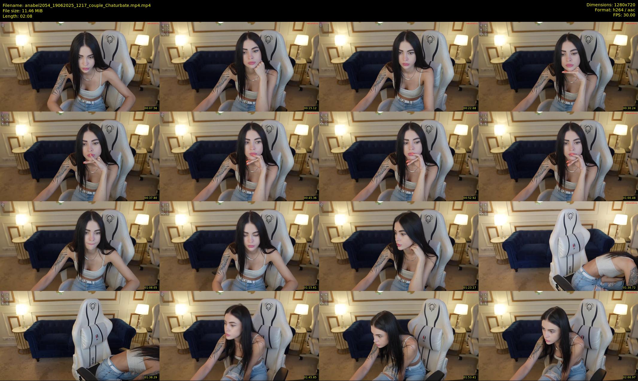 anabel2054 — 3 minute Chaturbate female cam show recording, 720p, Jun 19, 2025