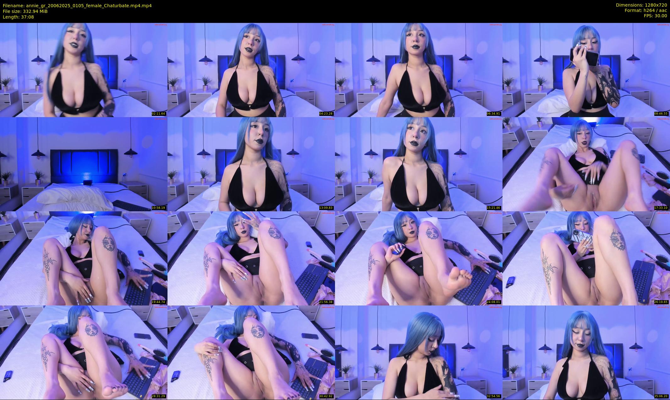 annie_gr — 38 minute Chaturbate female cam show recording, 720p, Jun 20, 2025