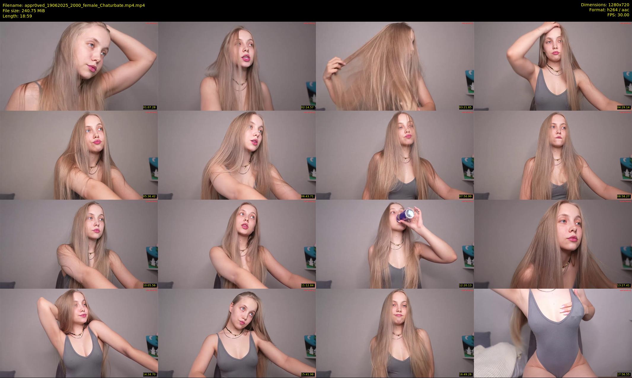 appr0ved — 19 minute Chaturbate female cam show recording, 720p, Jun 19, 2025