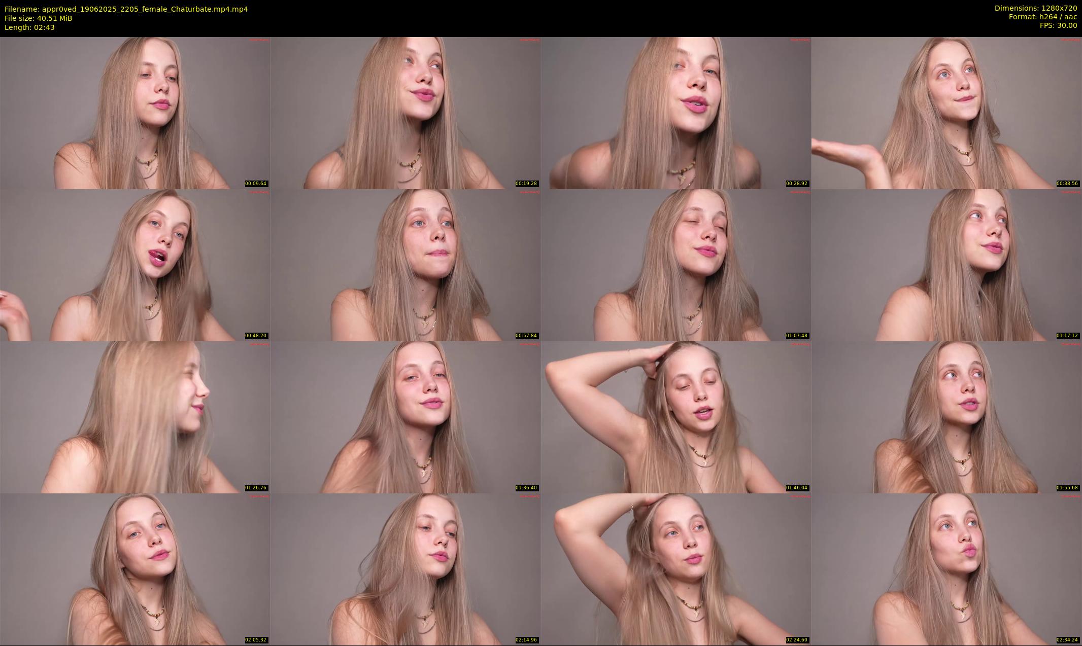 appr0ved — 3 minute Chaturbate female cam show recording, 720p, Jun 19, 2025