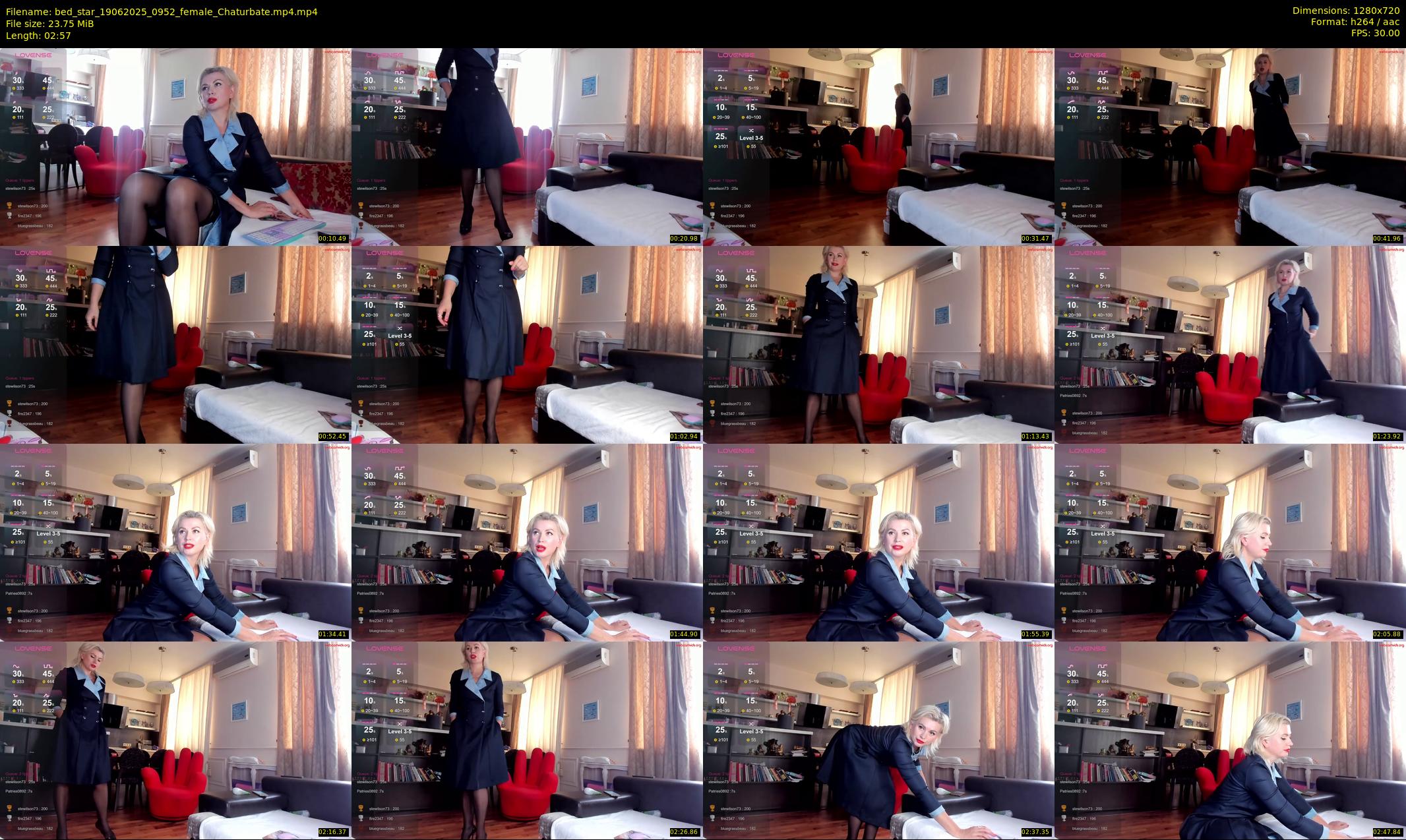 bed_star — 3 minute Chaturbate female cam show recording, 720p, Jun 19, 2025