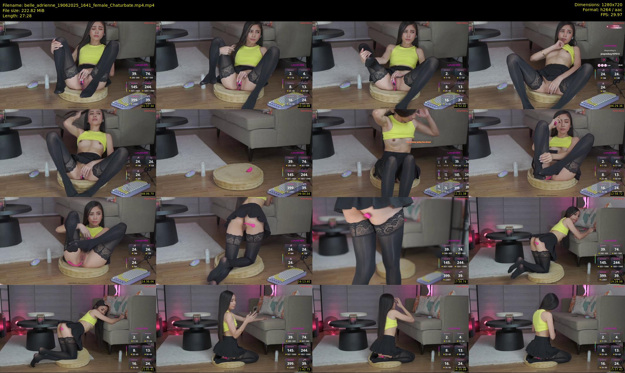 belle_adrienne — 28 minute Chaturbate couple cam show recording, 720p, Jun 19, 2025