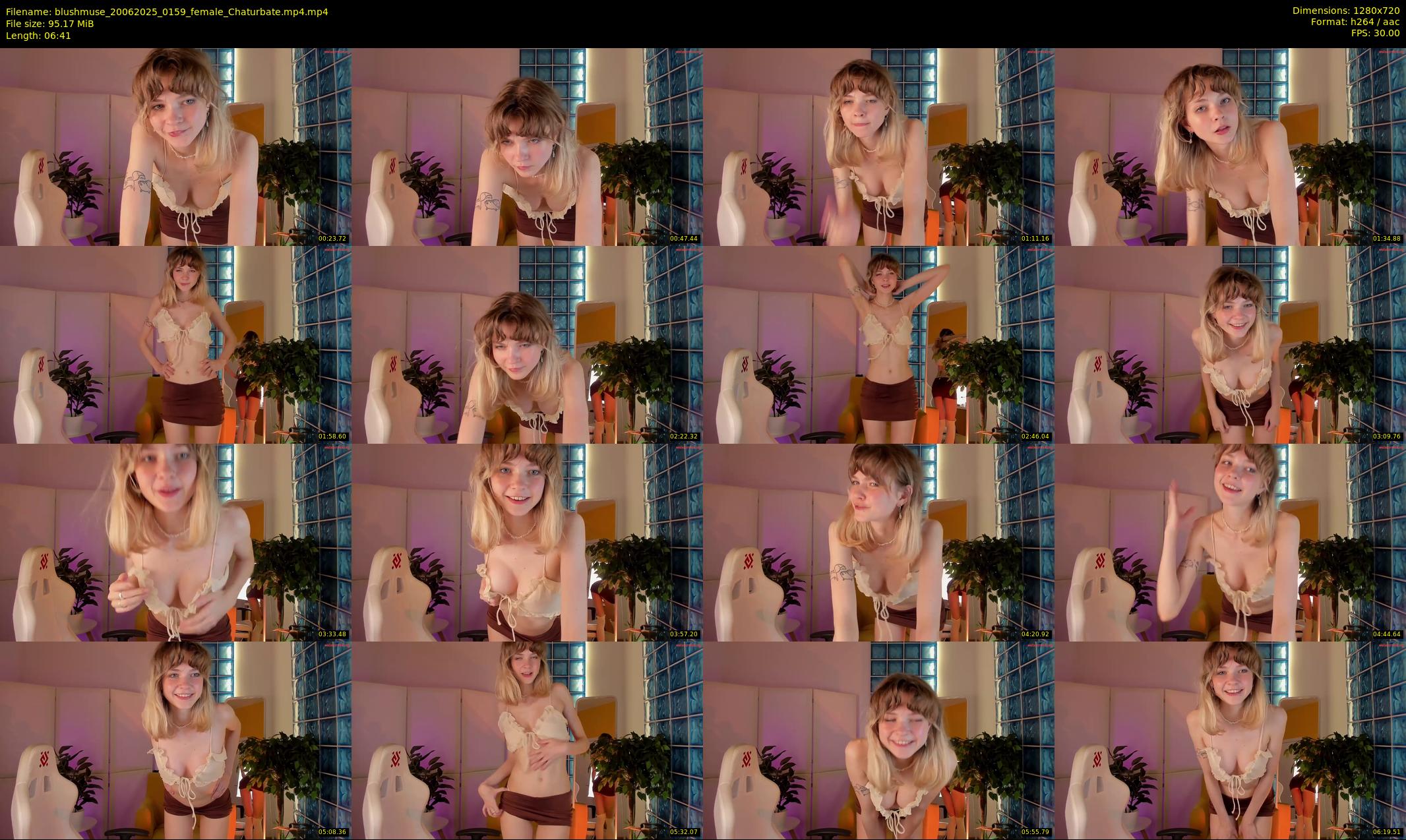 blushmuse — 7 minute Chaturbate female cam show recording, 720p, Jun 20, 2025