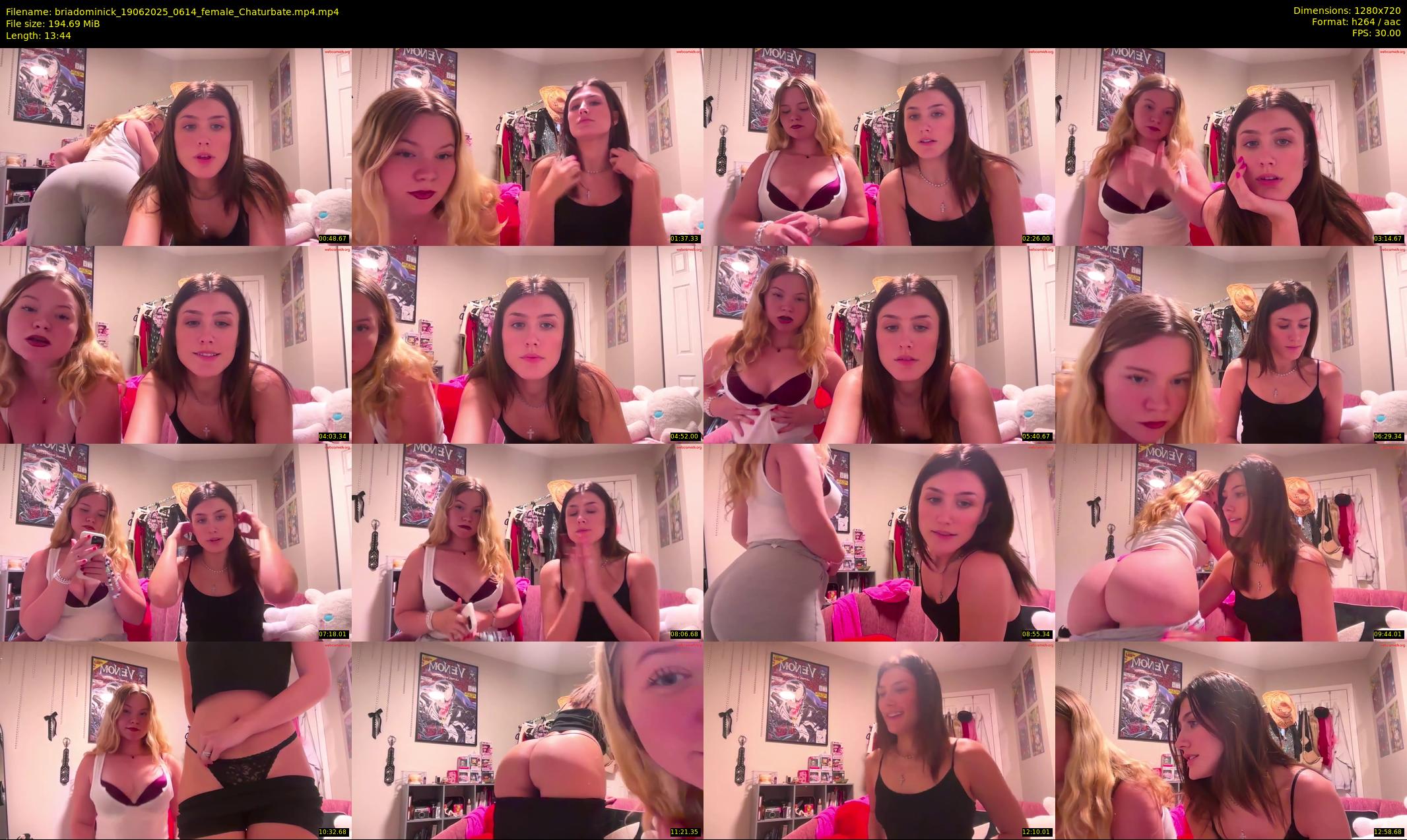 briadominick — 14 minute Chaturbate couple cam show recording, 720p, Jun 19, 2025