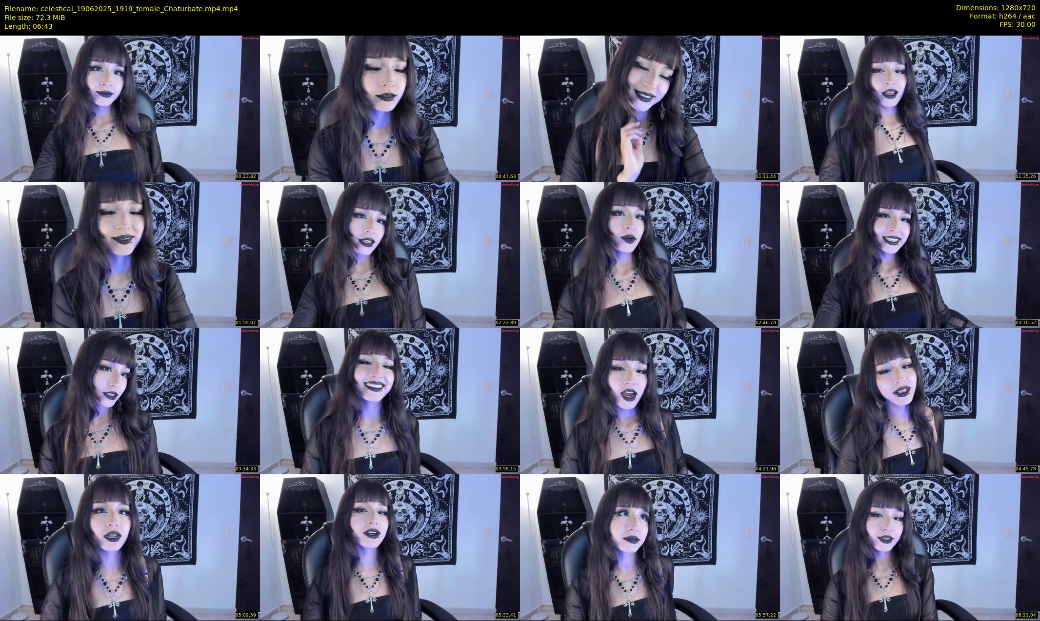 celestical — 7 minute Chaturbate female cam show recording, 720p, Jun 19, 2025