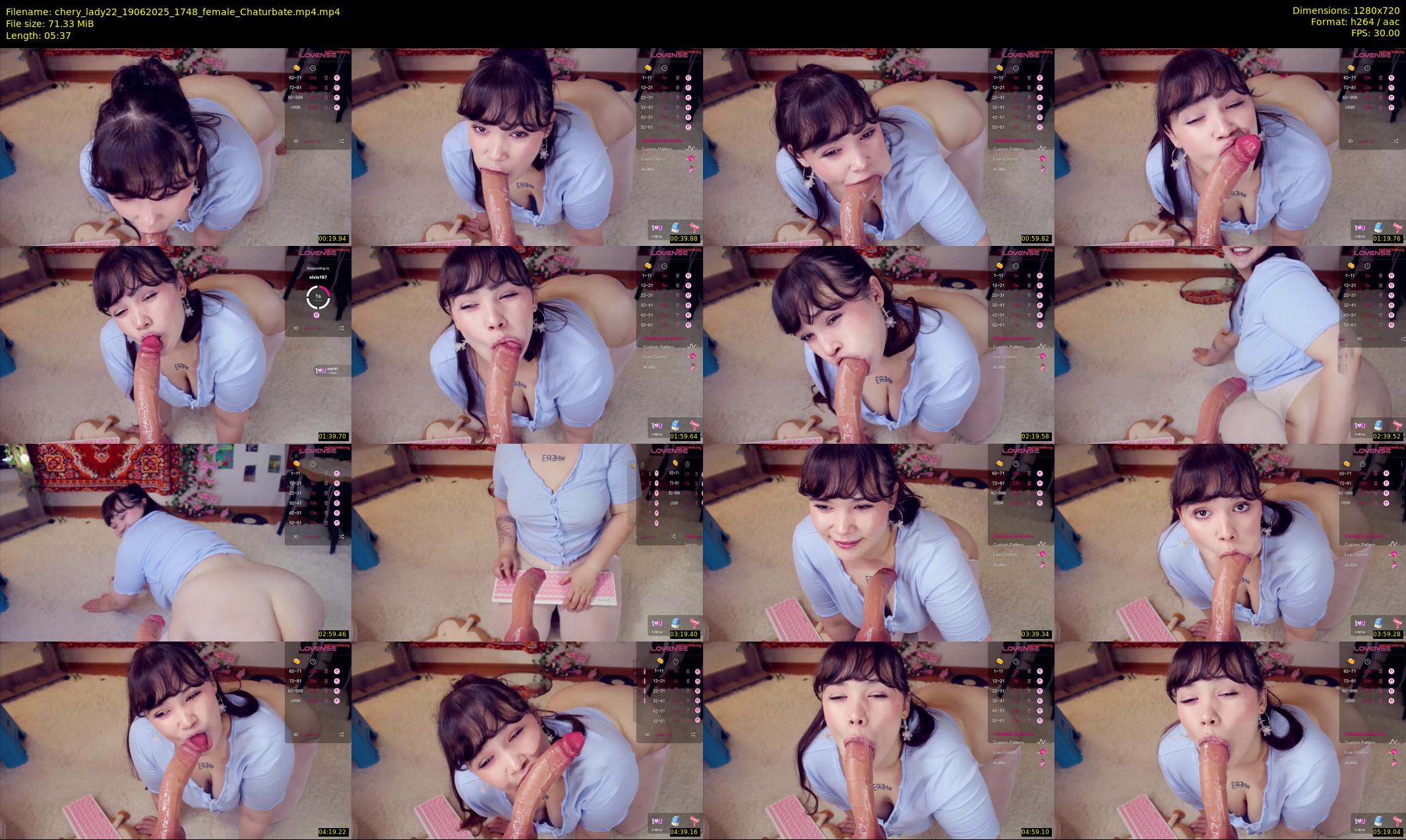 chery_lady22 — 6 minute Chaturbate female cam show recording, 720p, Jun 19, 2025