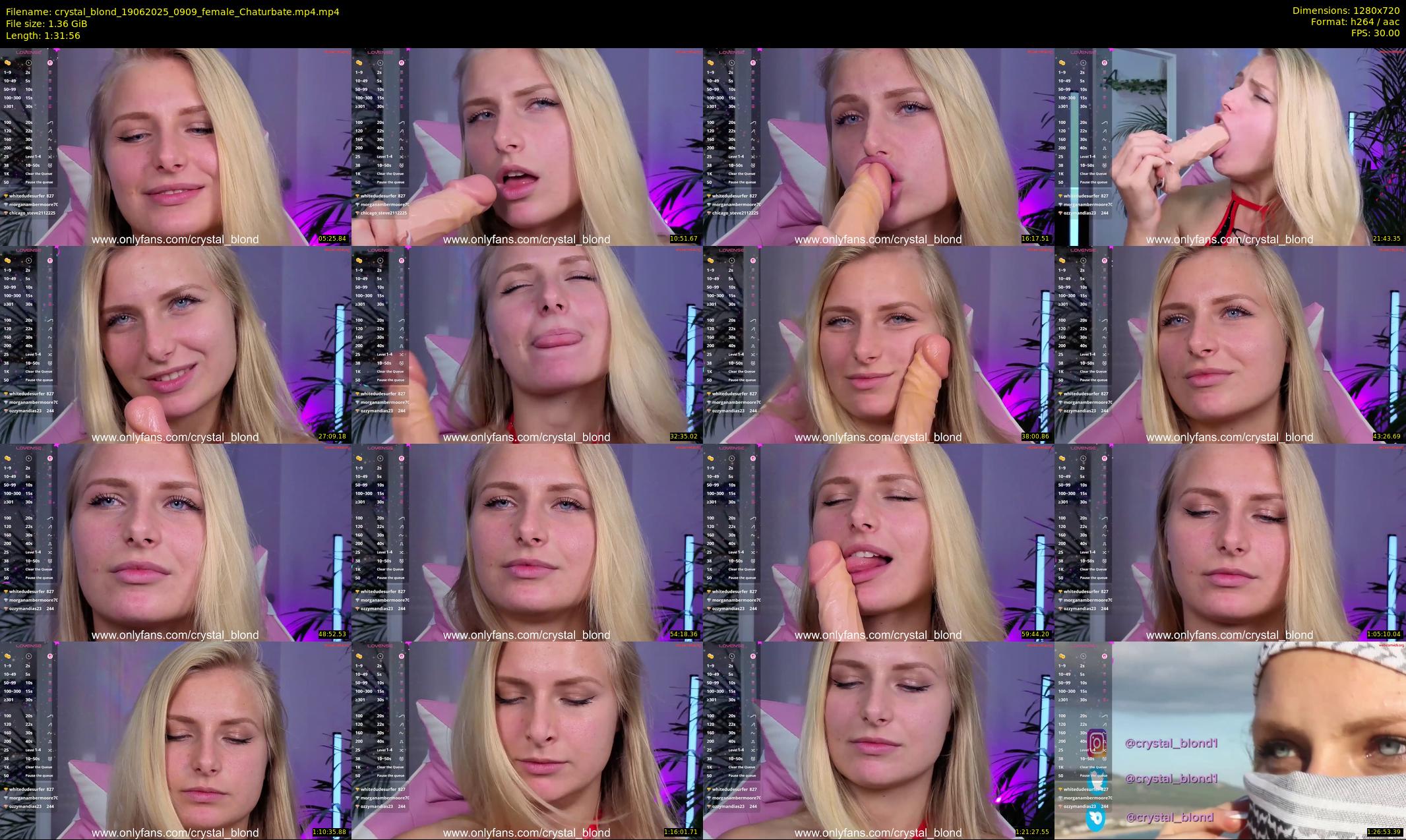 crystal_blond — 92 minute Chaturbate female cam show recording, 720p, Jun 19, 2025