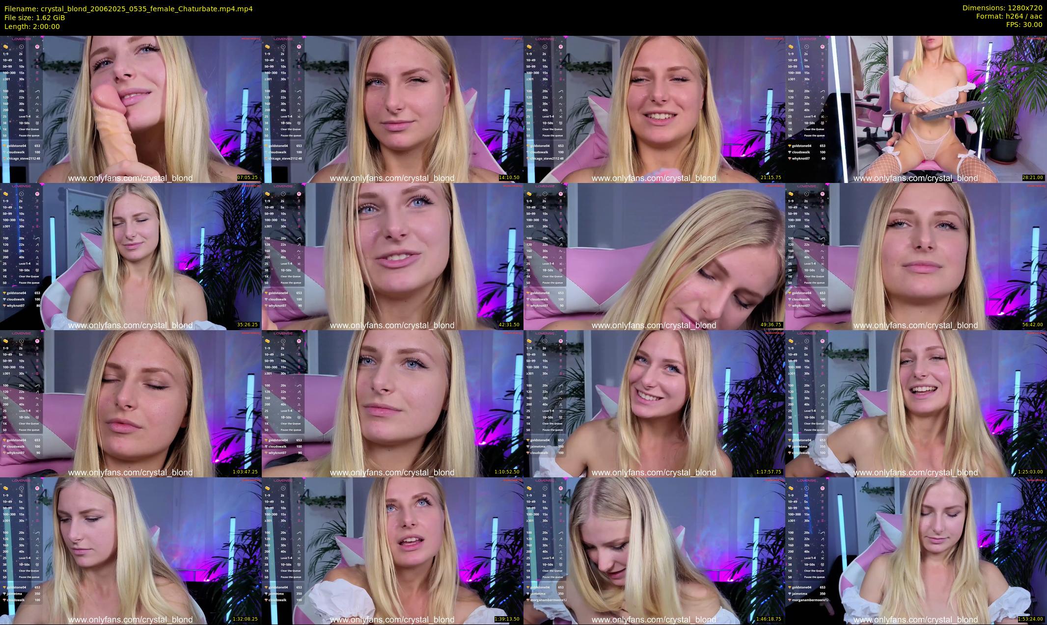 crystal_blond — 120 minute Chaturbate female cam show recording, 720p, Jun 20, 2025