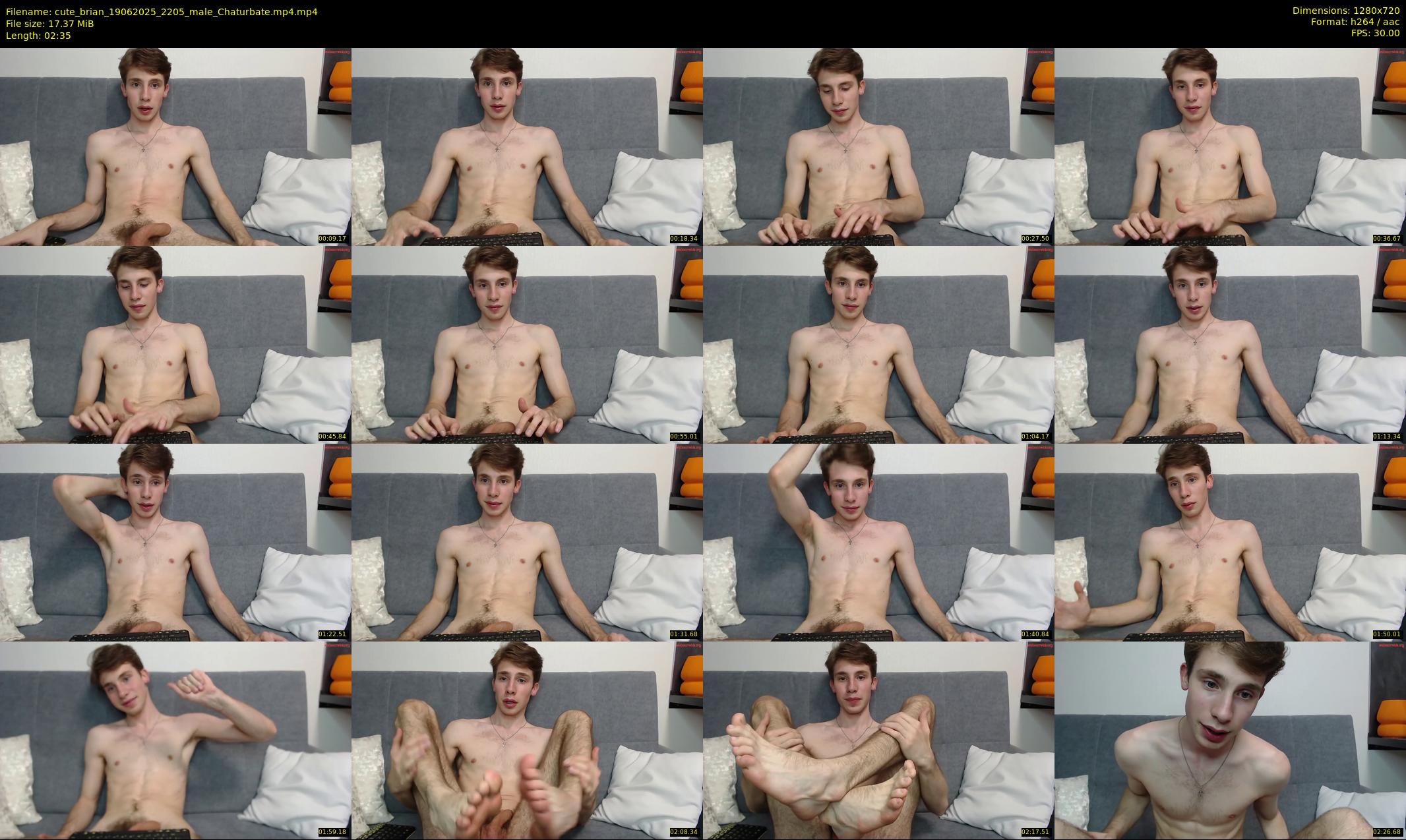 cute_brian — 3 minute Chaturbate male cam show recording, 720p, Jun 19, 2025