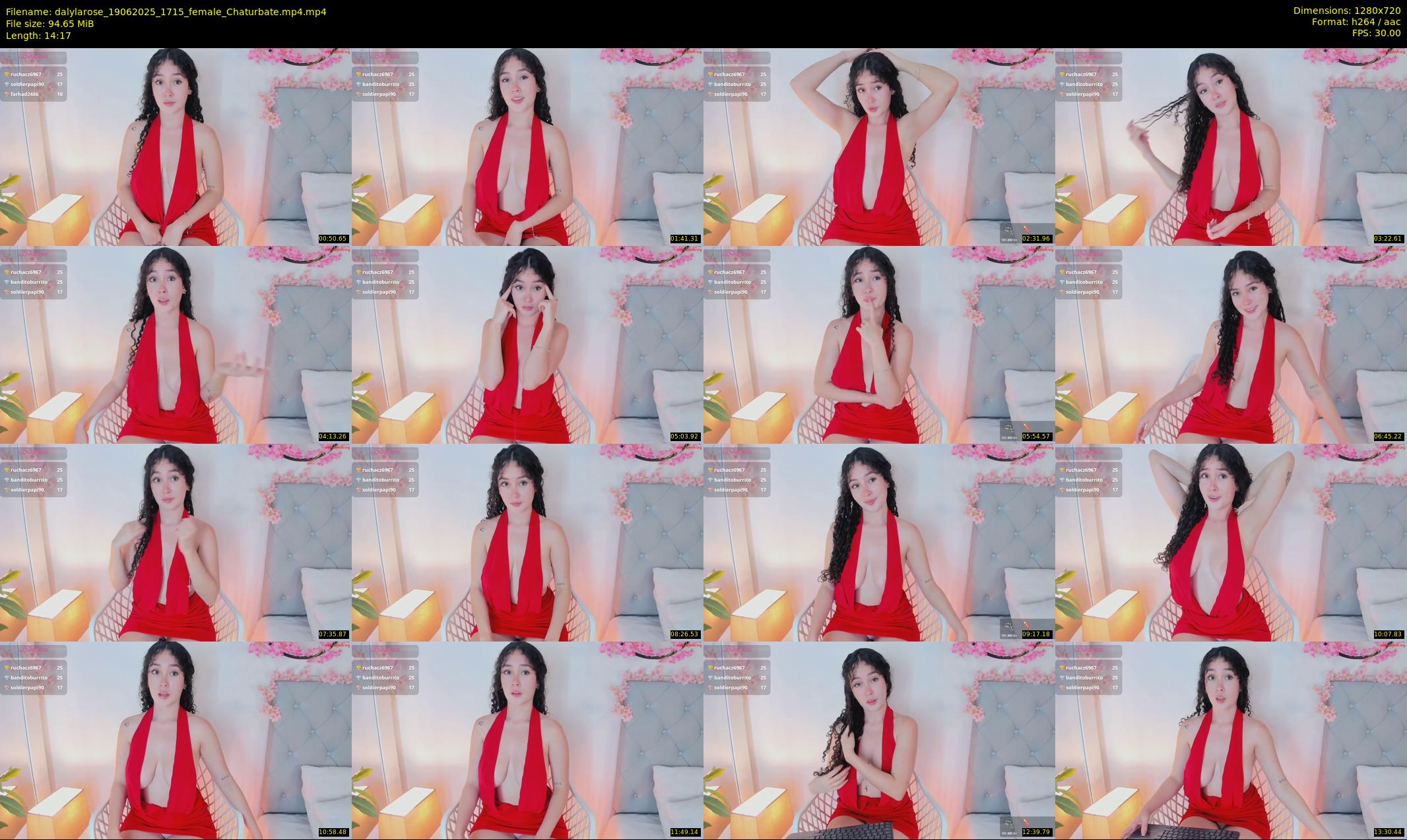 dalylarose — 15 minute Chaturbate female cam show recording, 720p, Jun 19, 2025