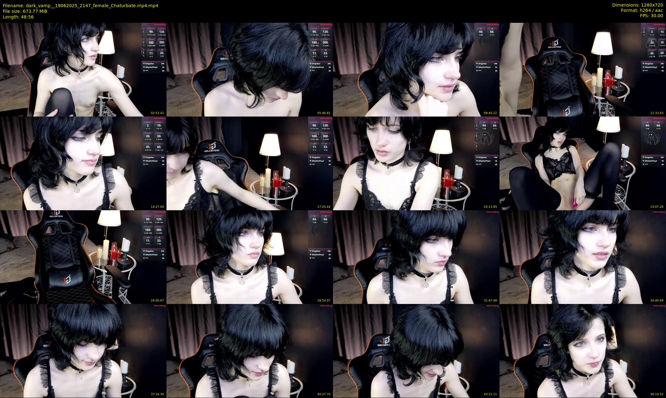 dark_vamp_ — 49 minute Chaturbate female cam show recording, 720p, Jun 19, 2025