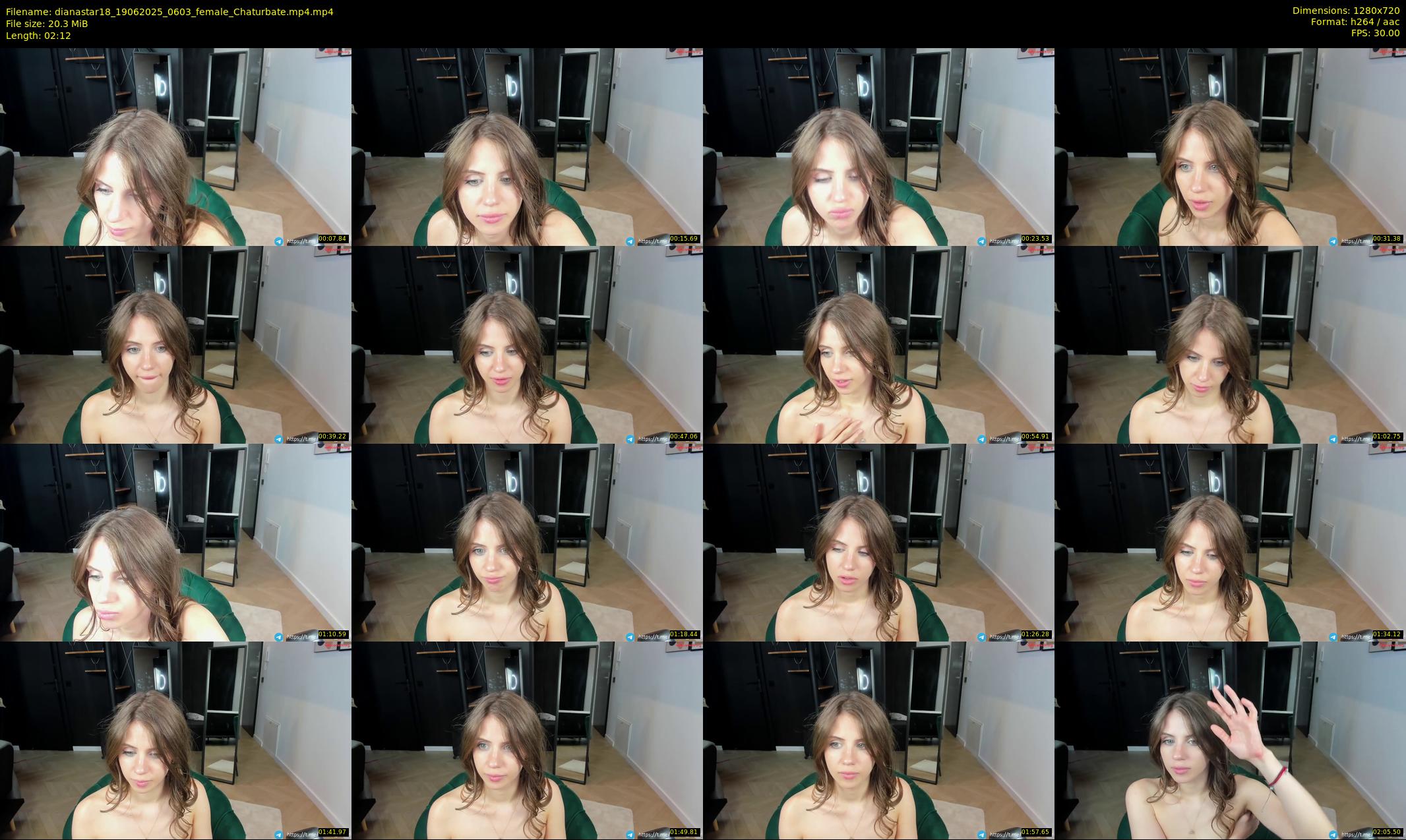 dianastar18 — 3 minute Chaturbate female cam show recording, 720p, Jun 19, 2025