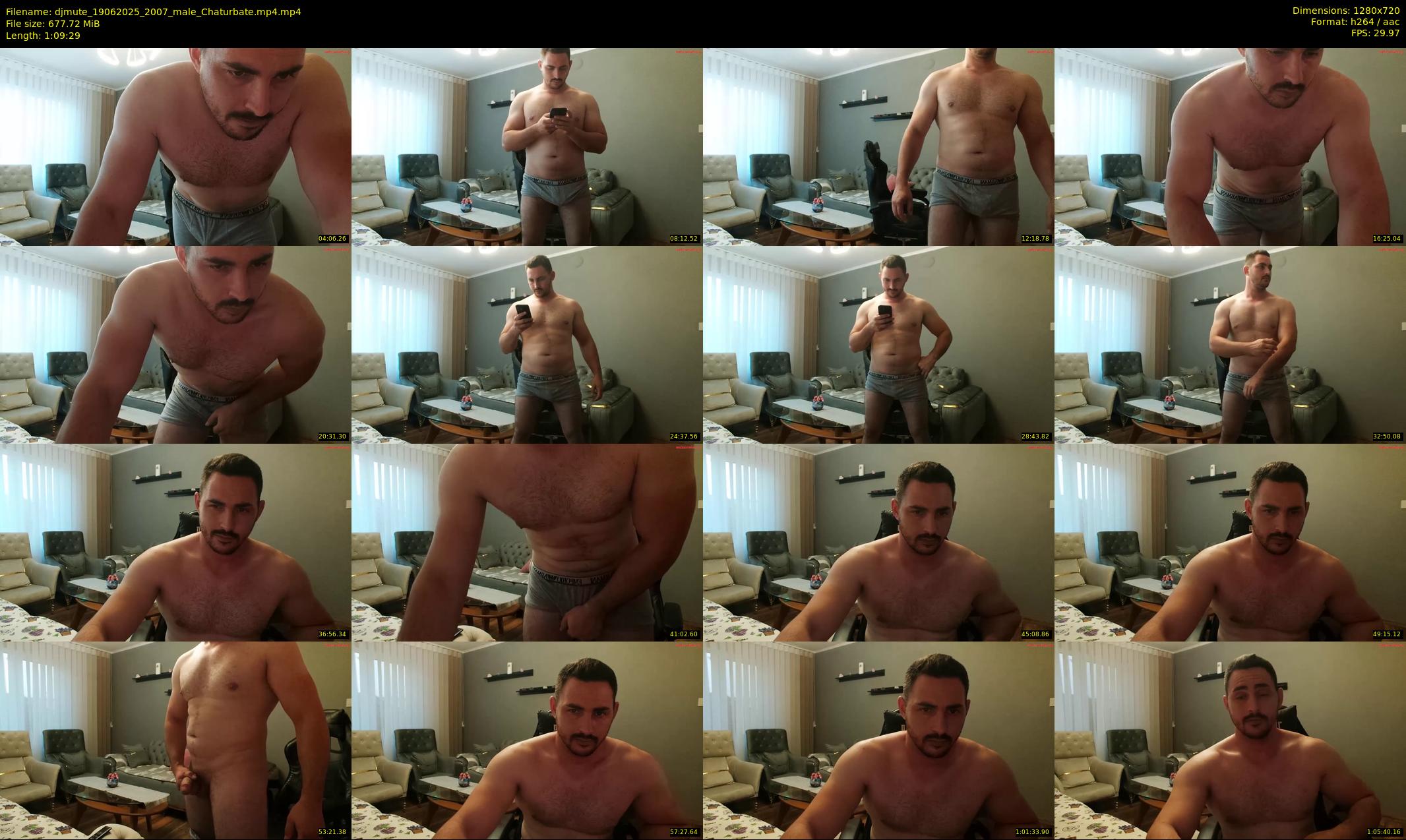 djmute — 70 minute Chaturbate male cam show recording, 720p, Jun 19, 2025