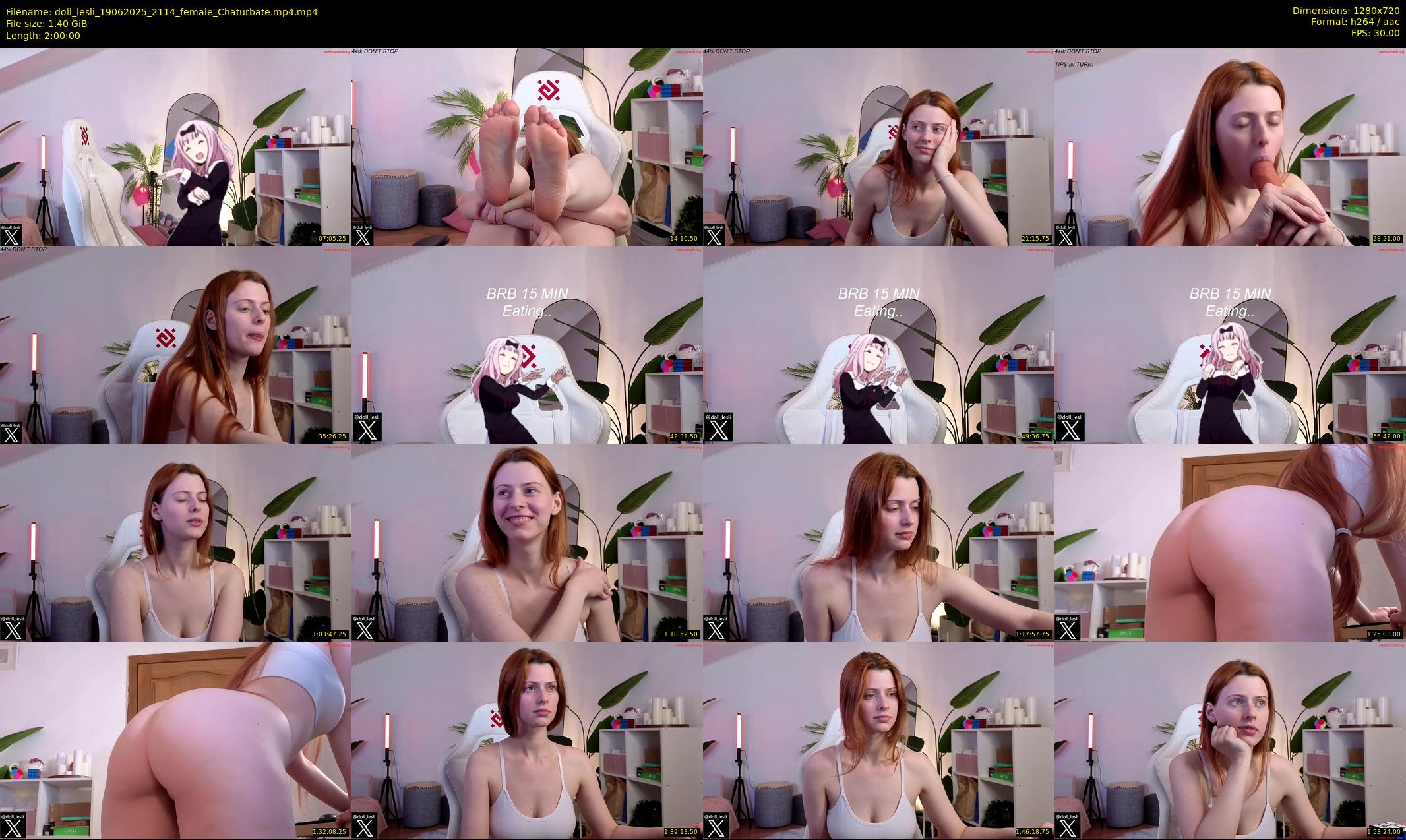 doll_lesli — 120 minute Chaturbate female cam show recording, 720p, Jun 19, 2025