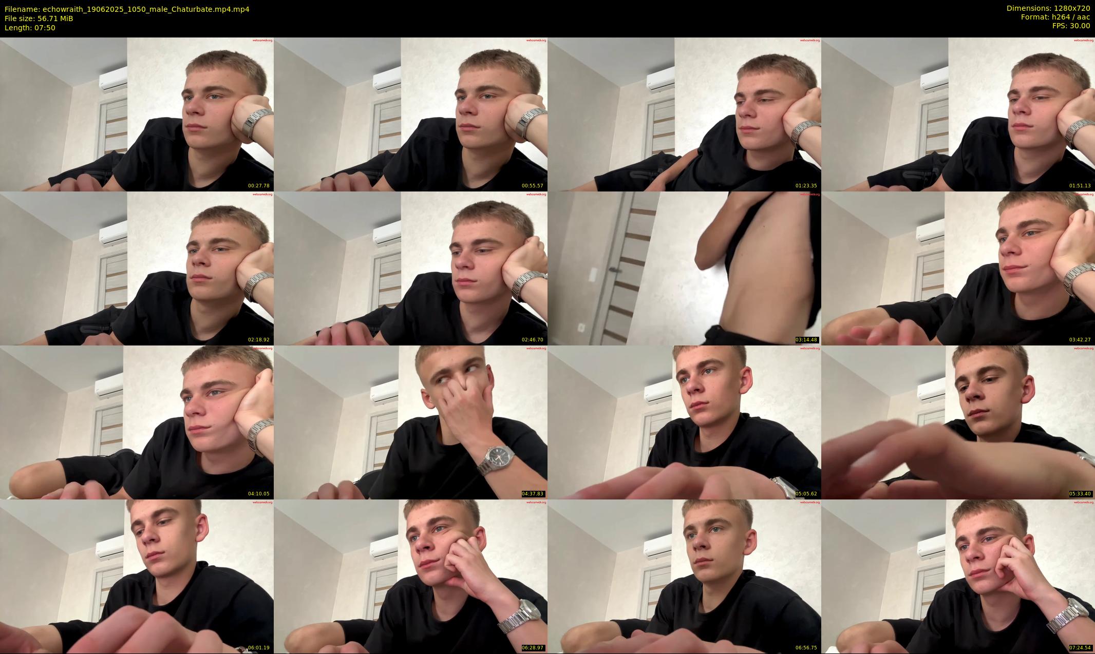 echowraith — 8 minute Chaturbate male cam show recording, 720p, Jun 19, 2025