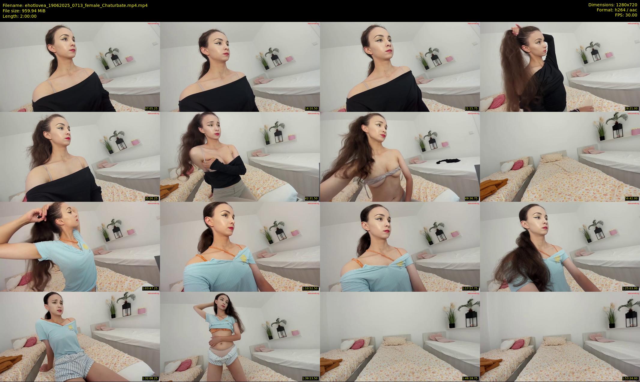 ehotlovea — 120 minute Chaturbate female cam show recording, 720p, Jun 19, 2025