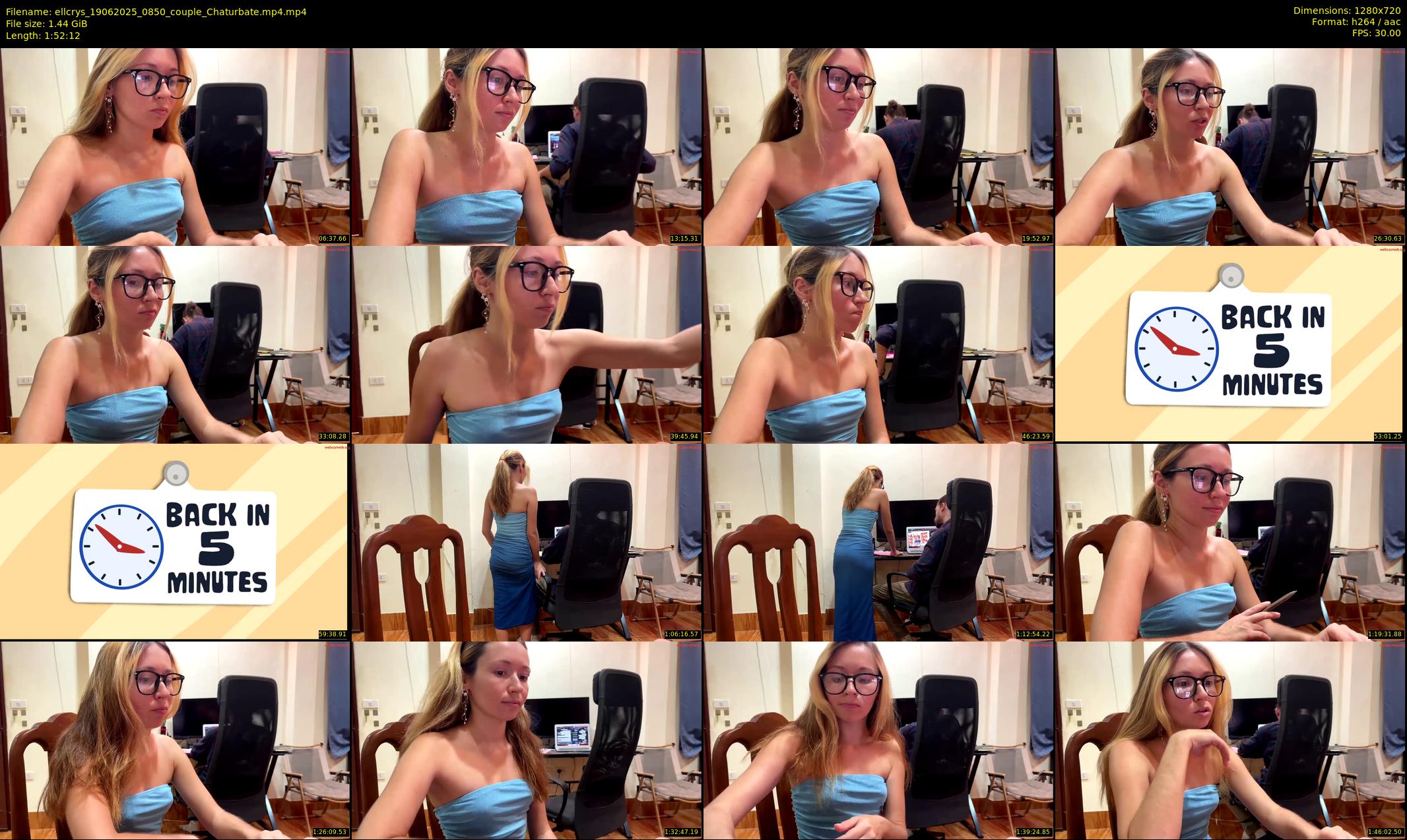 ellcrys — 113 minute Chaturbate couple cam show recording, 720p, Jun 19, 2025