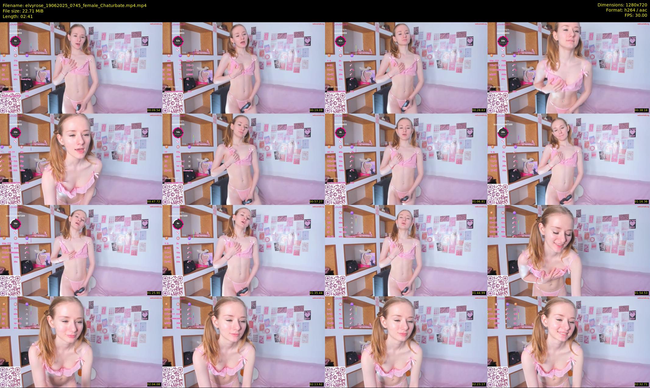 elvyrose — 3 minute Chaturbate female cam show recording, 720p, Jun 19, 2025