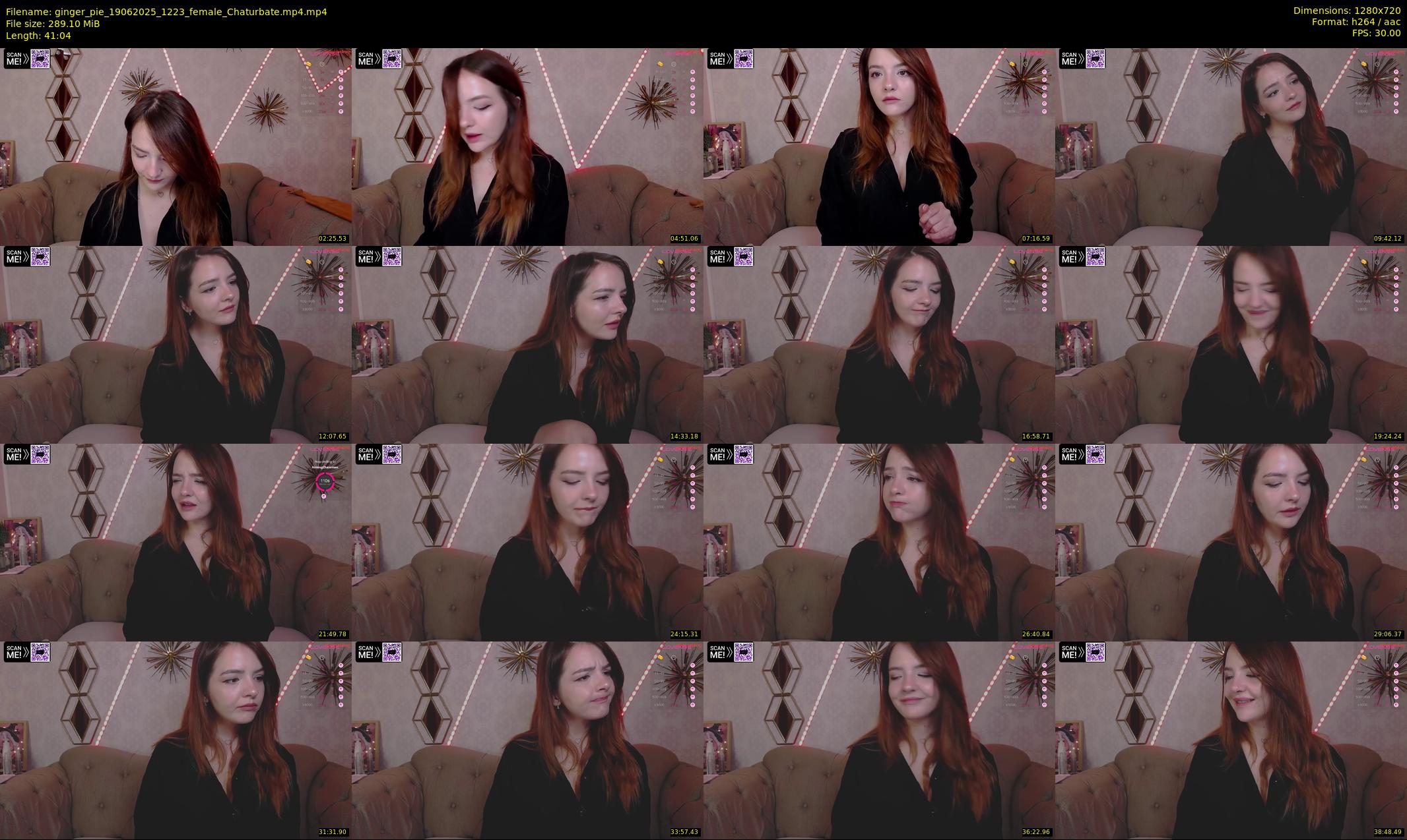 ginger_pie — 42 minute Chaturbate female cam show recording, 720p, Jun 19, 2025