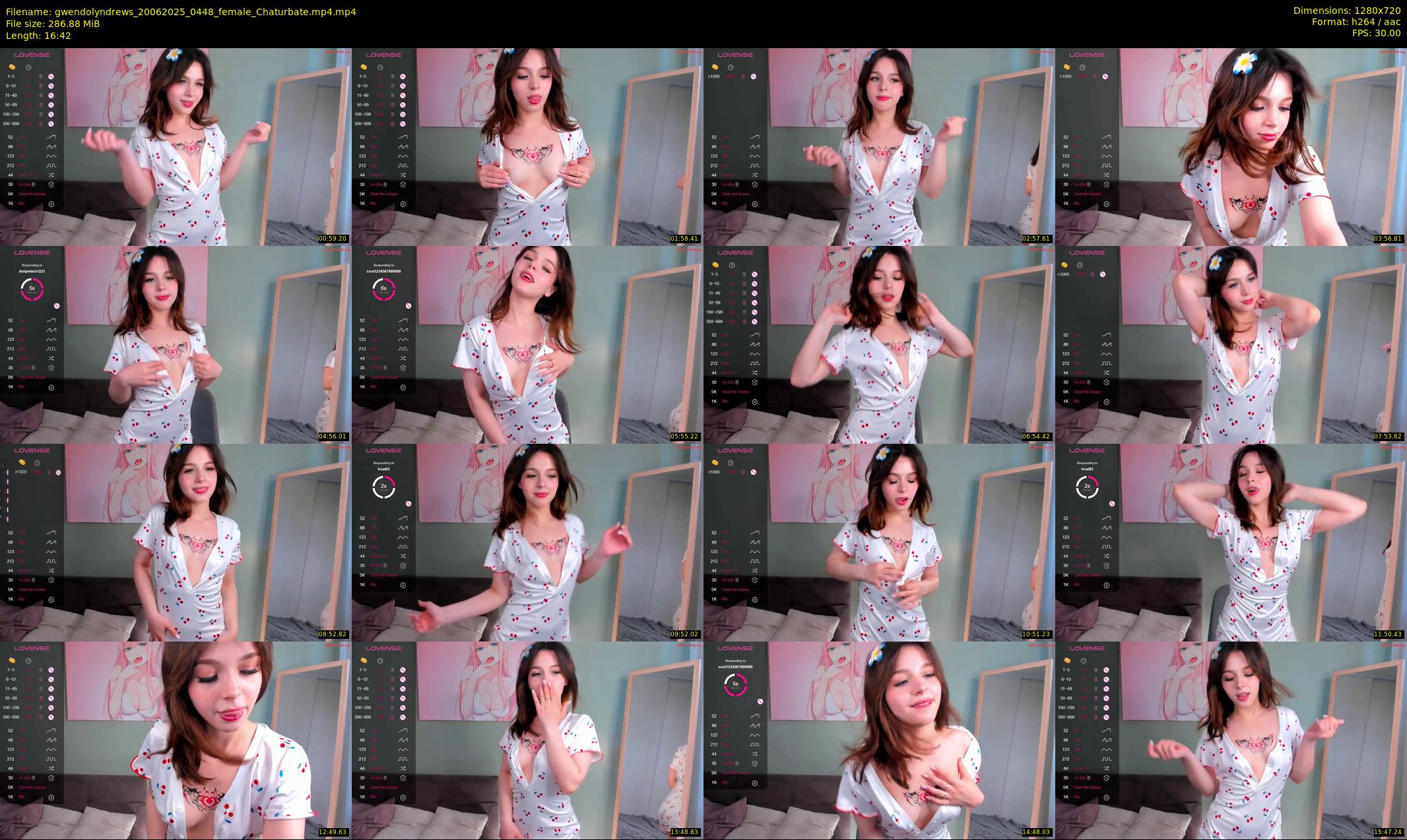 gwendolyndrews — 17 minute Chaturbate female cam show recording, 720p, Jun 20, 2025