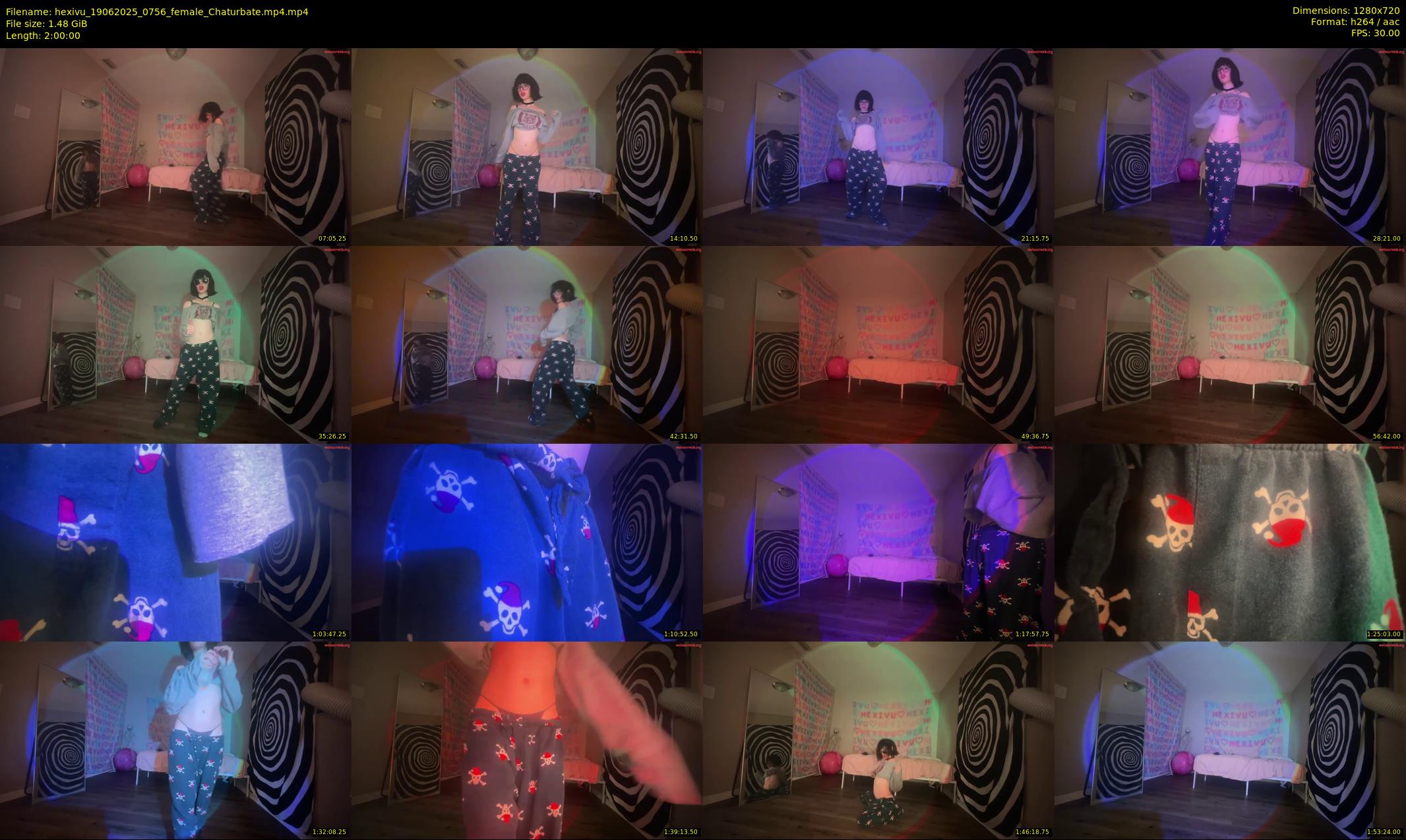 hexivu — 120 minute Chaturbate female cam show recording, 720p, Jun 19, 2025