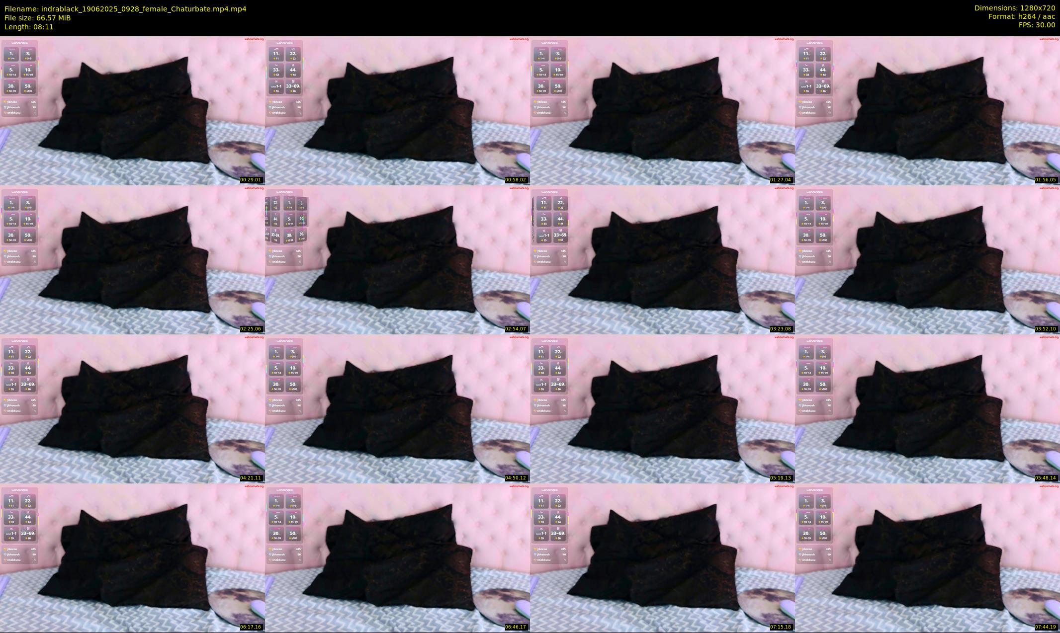 indrablack — 9 minute Chaturbate female cam show recording, 720p, Jun 19, 2025