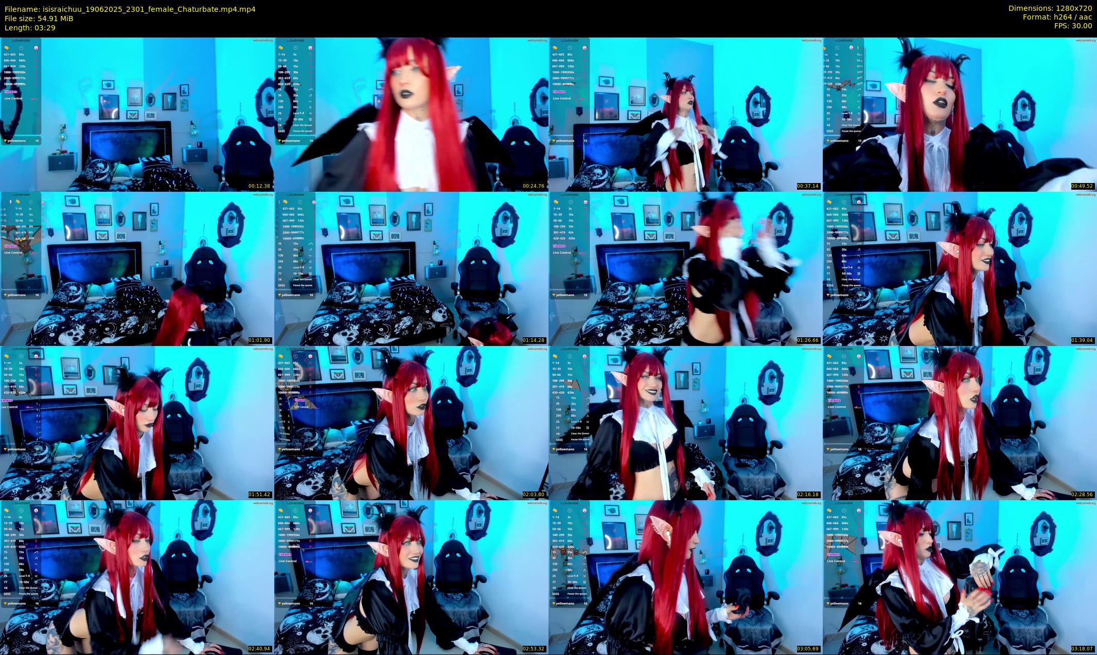 isisraichuu — 4 minute Chaturbate female cam show recording, 720p, Jun 19, 2025
