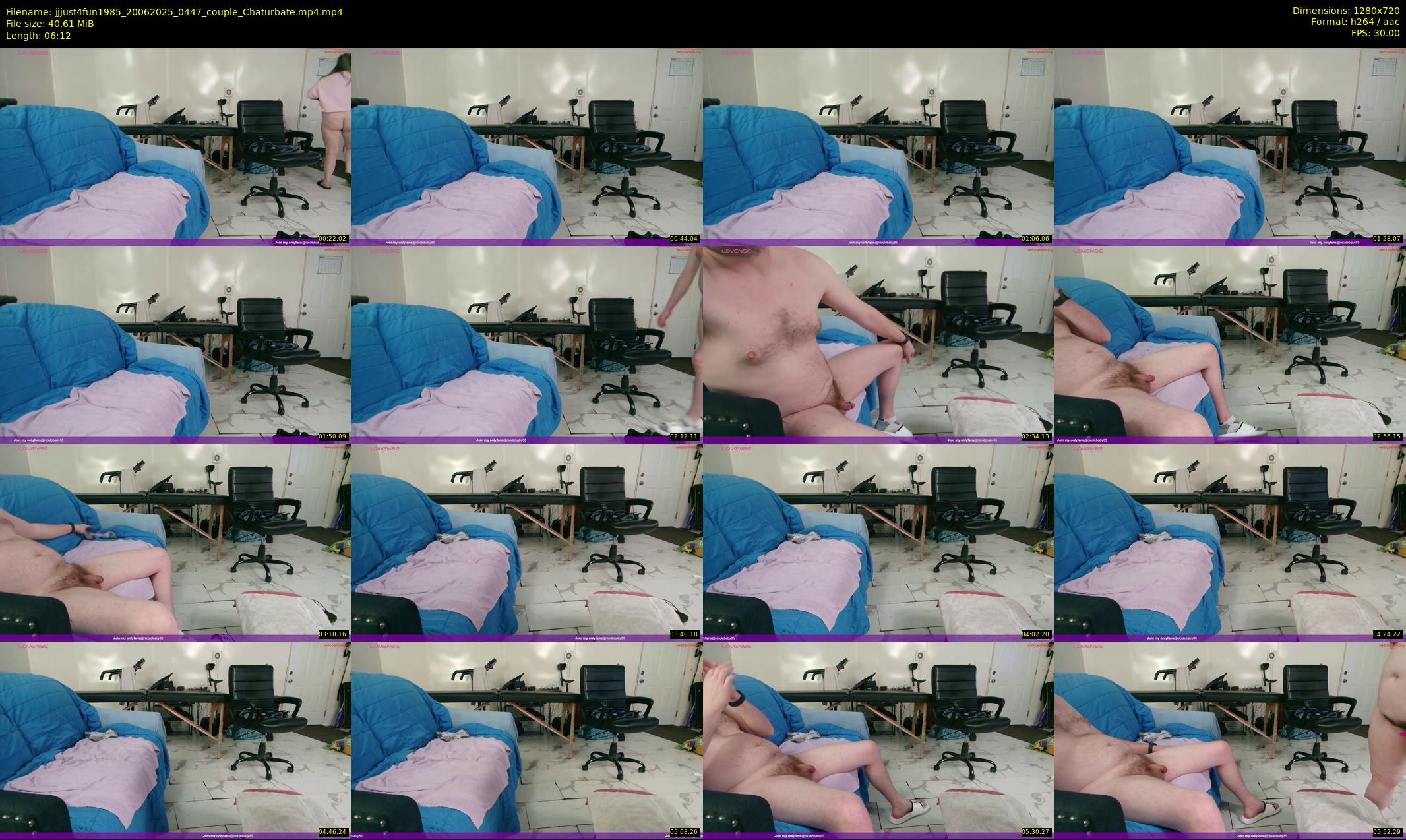 jjjust4fun1985 — 7 minute Chaturbate couple cam show recording, 720p, Jun 20, 2025