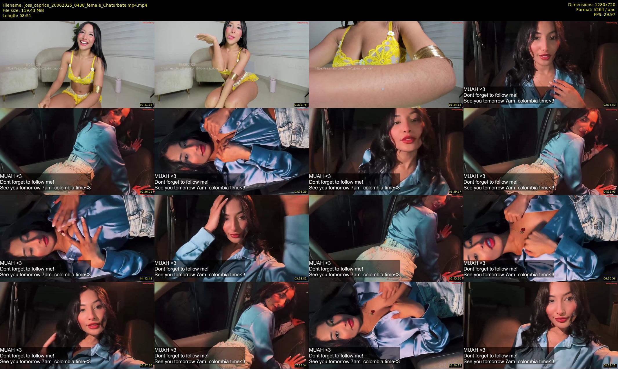 joss_caprice — 9 minute Chaturbate female cam show recording, 720p, Jun 20, 2025