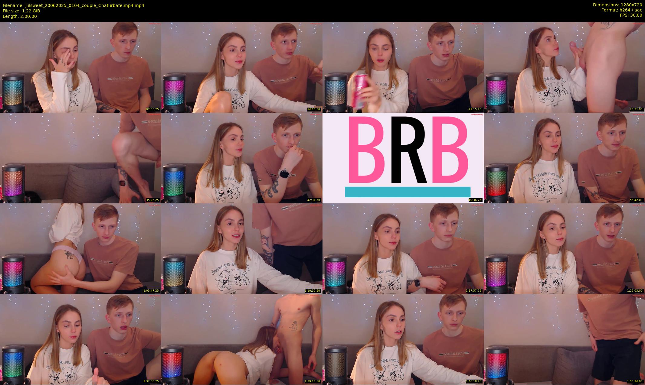 julsweet — 120 minute Chaturbate male cam show recording, 720p, Jun 20, 2025