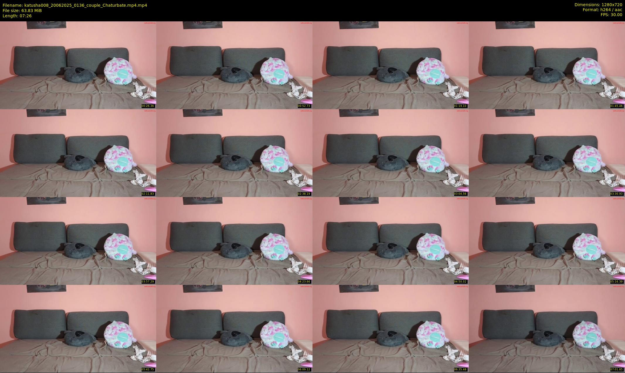 katusha008 — 8 minute Chaturbate couple cam show recording, 720p, Jun 20, 2025