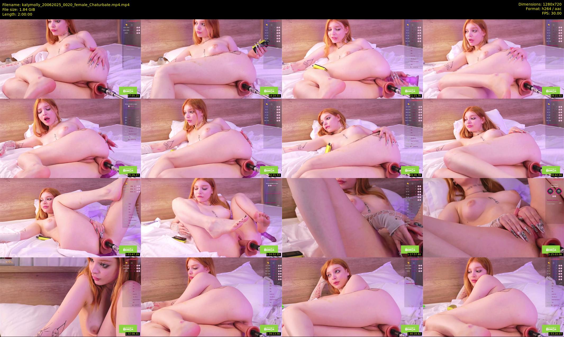 katymolly — 120 minute Chaturbate female cam show recording, 720p, Jun 20, 2025