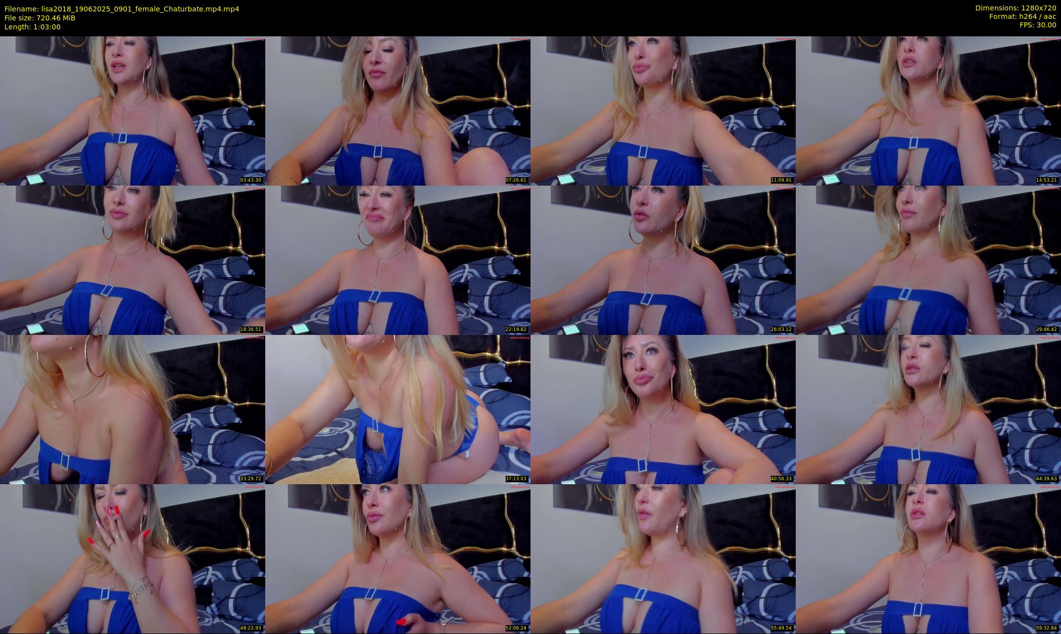 lisa2018 — 63 minute Chaturbate female cam show recording, 720p, Jun 19, 2025