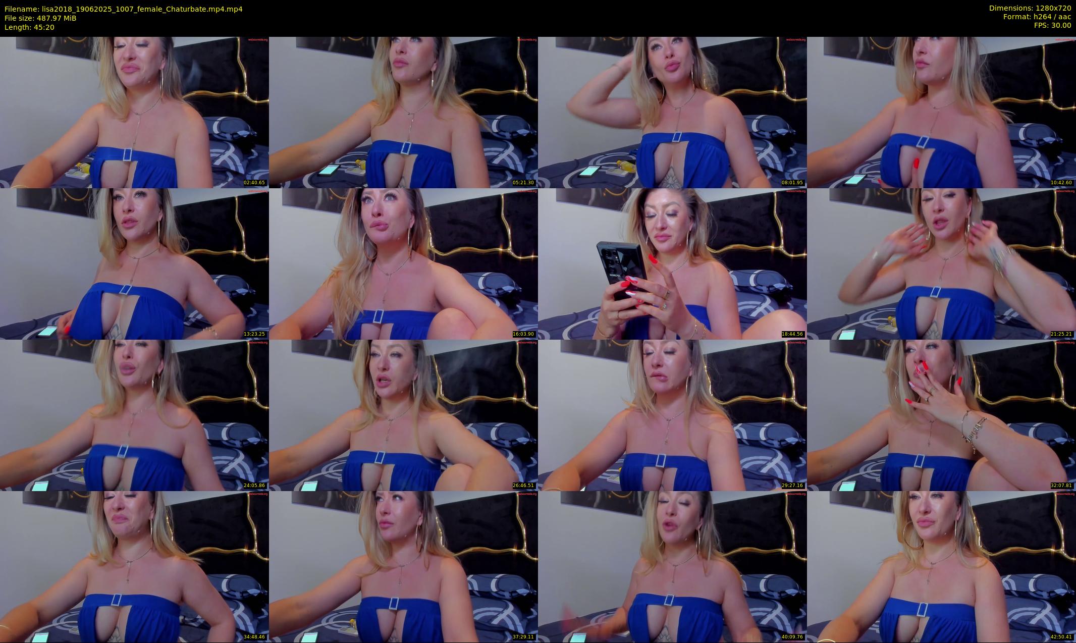 lisa2018 — 46 minute Chaturbate female cam show recording, 720p, Jun 19, 2025