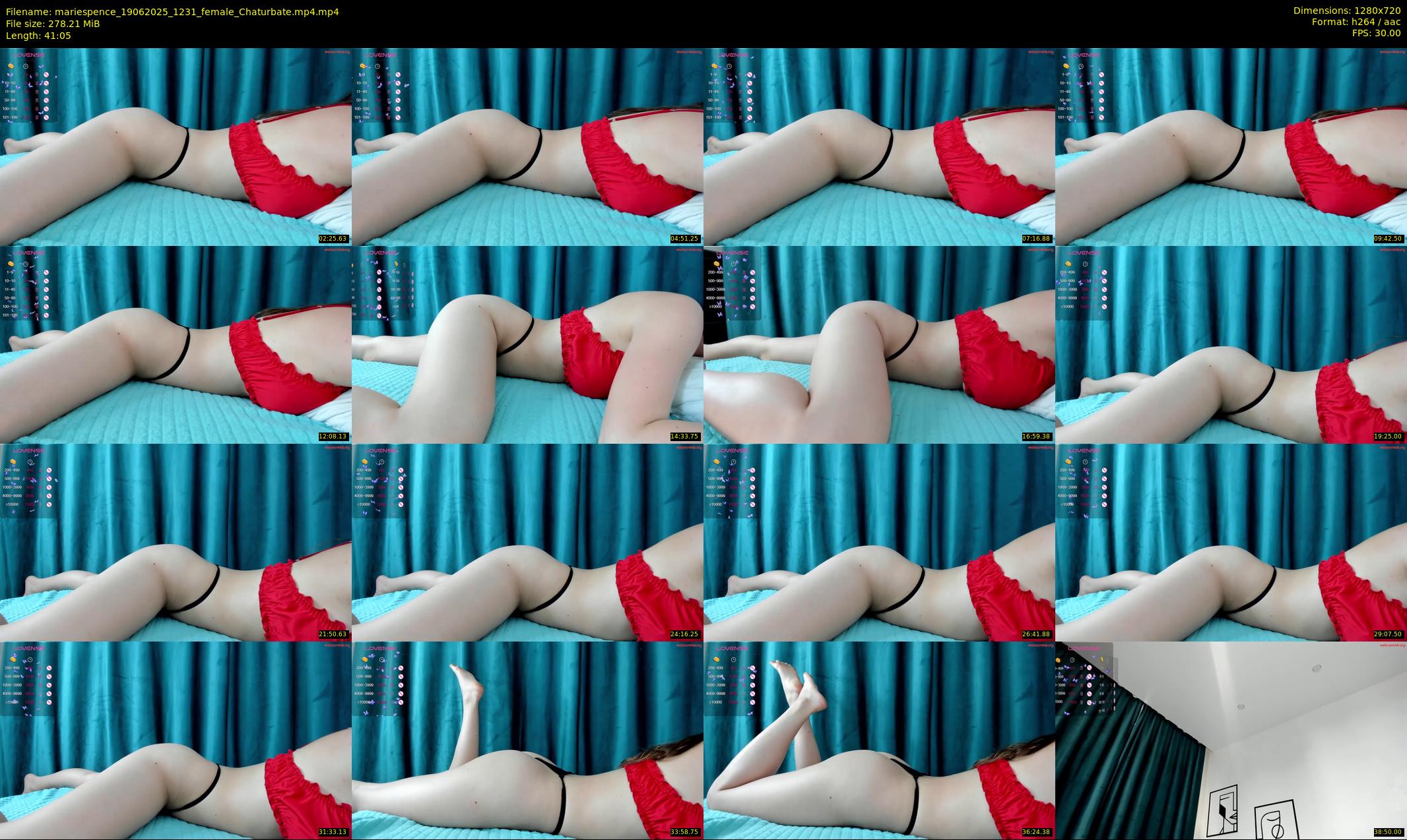 mariespence — 42 minute Chaturbate female cam show recording, 720p, Jun 19, 2025