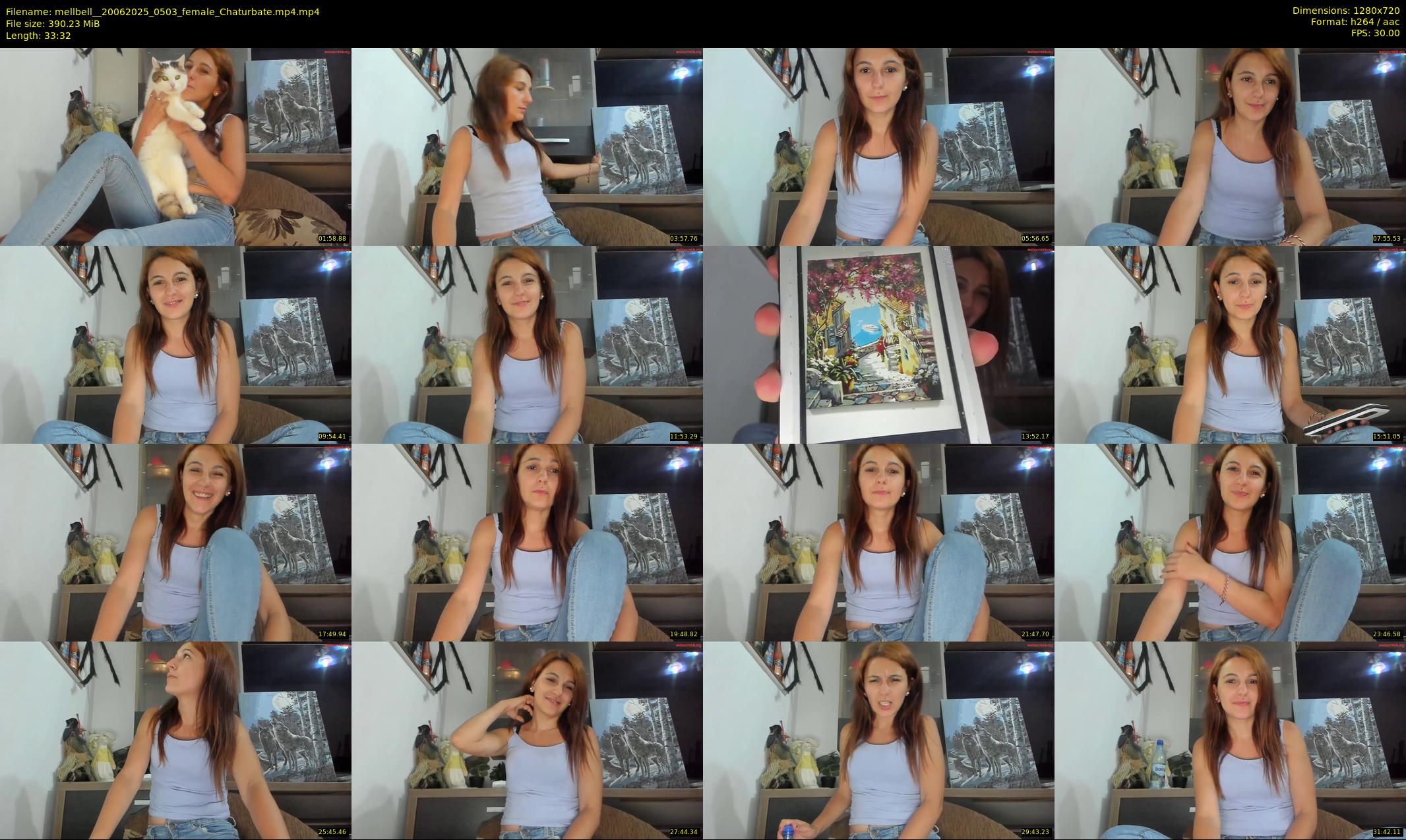 mellbell_ — 34 minute Chaturbate female cam show recording, 720p, Jun 20, 2025